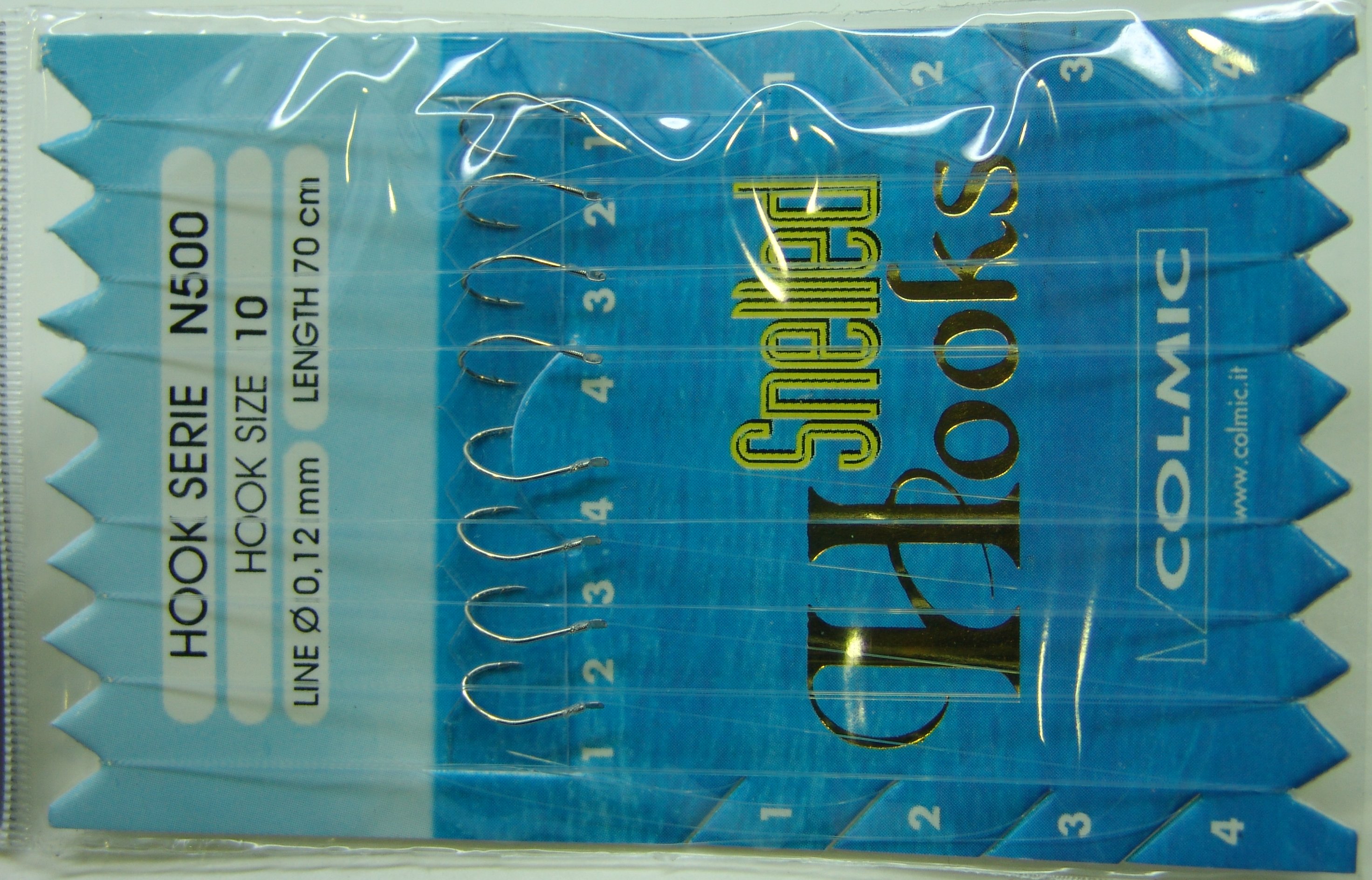 ANZUELOS COLMIC MONTADO N500 10 D12 70 CM