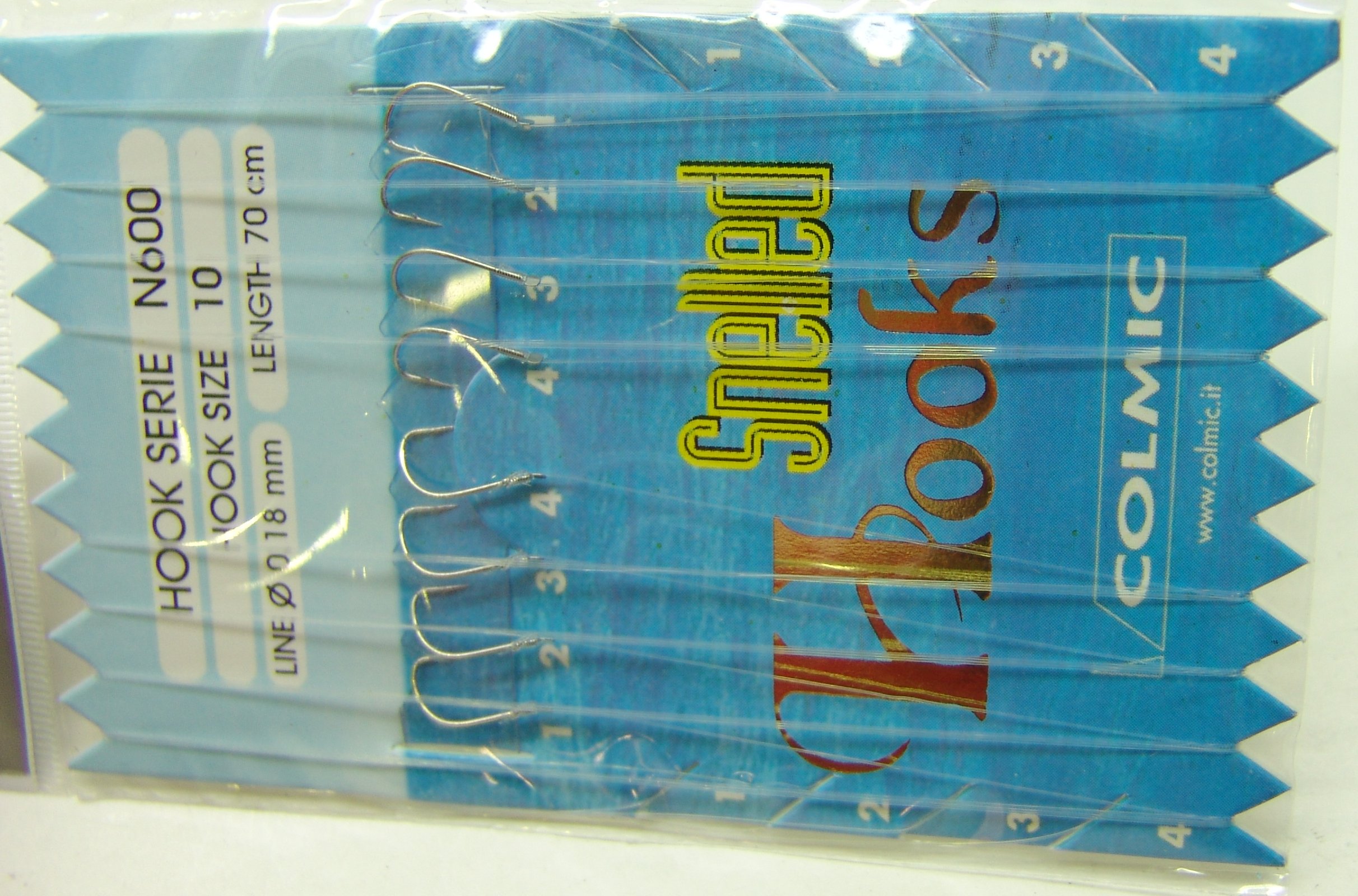 ANZUELOS COLMIC MONTADO N600 10 D18 70 CM