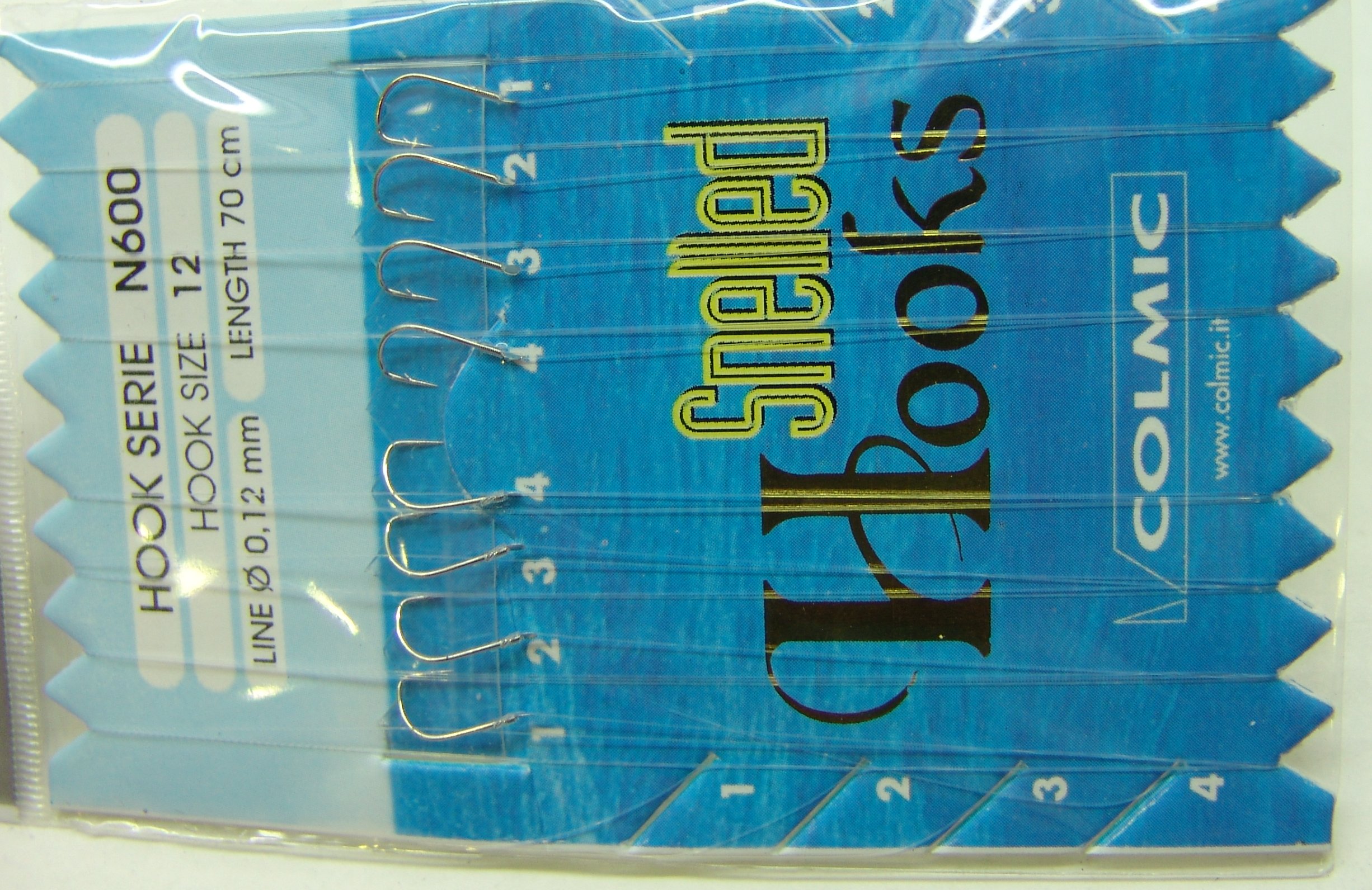 ANZUELOS COLMIC MONTADO N600 12 D12 70 CM