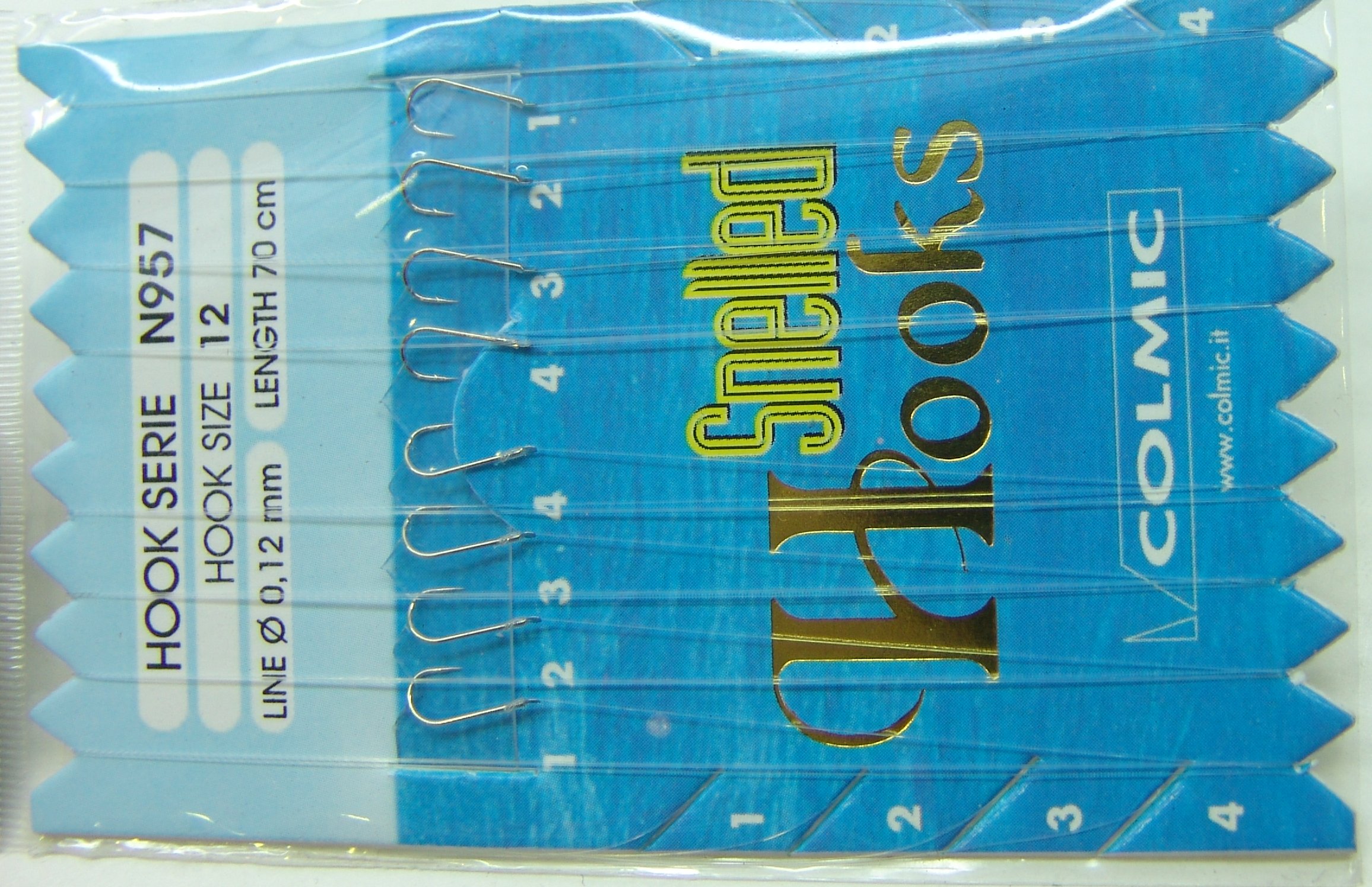 ANZUELOS COLMIC MONTADO N957 12 D12 70 CM
