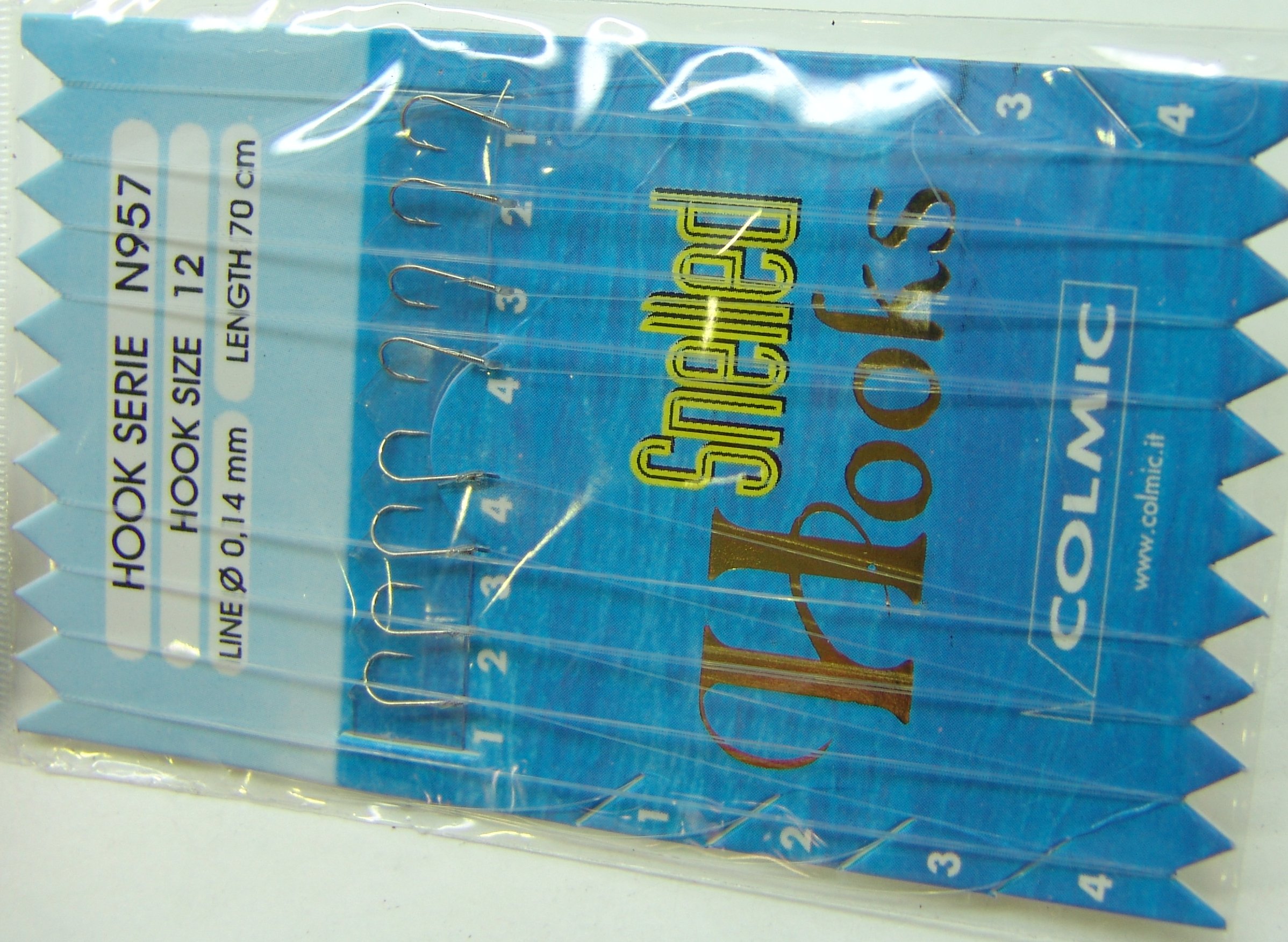 ANZUELOS COLMIC MONTADO N957 12 D14 70 CM