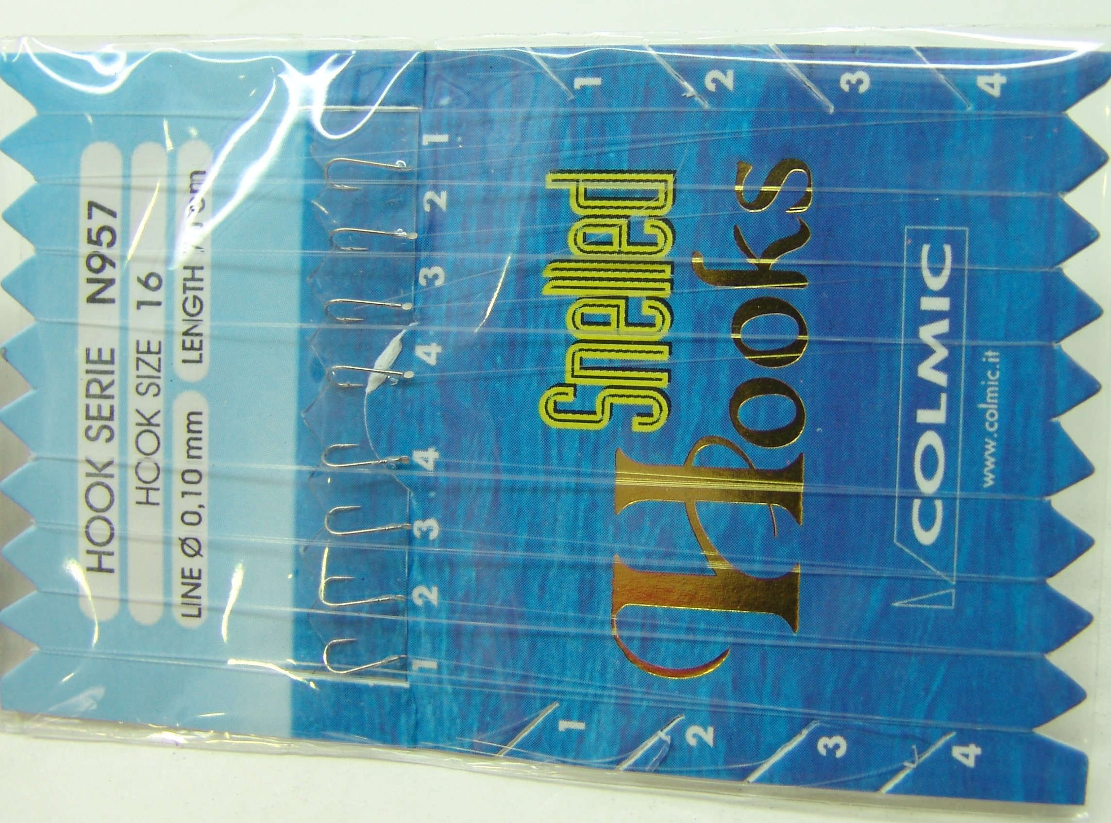 ANZUELOS COLMIC MONTADO N957 16 D10 70 CM