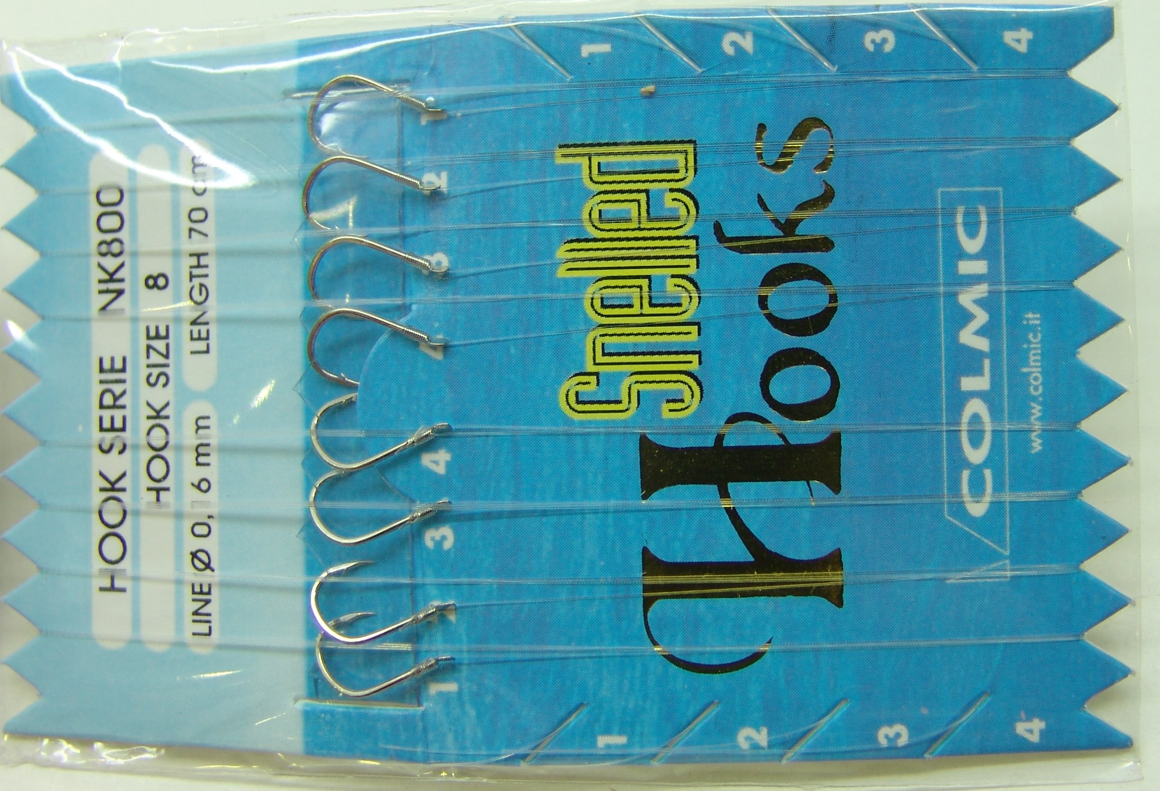 ANZUELOS COLMIC MONTADO NK800 08 D16 70 CM