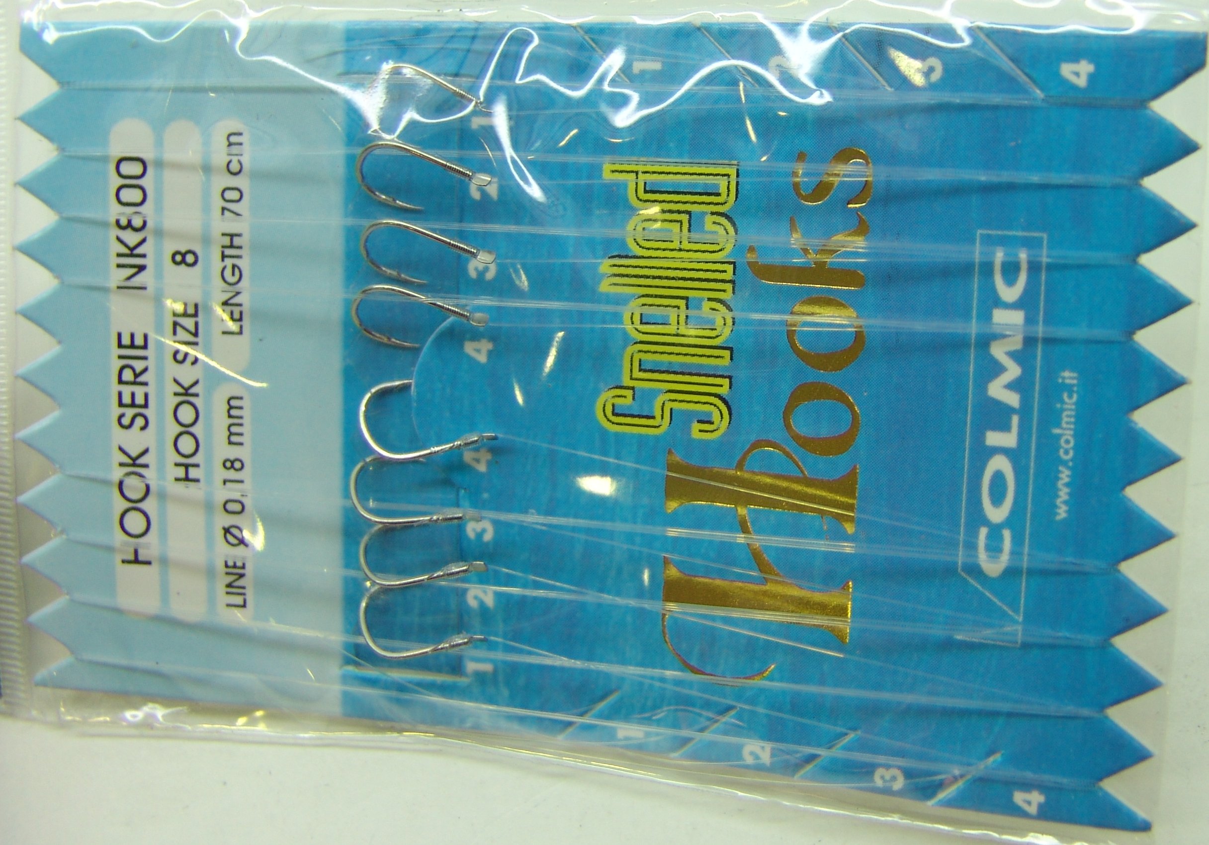 ANZUELOS COLMIC MONTADO NK800 08 D18 70 CM