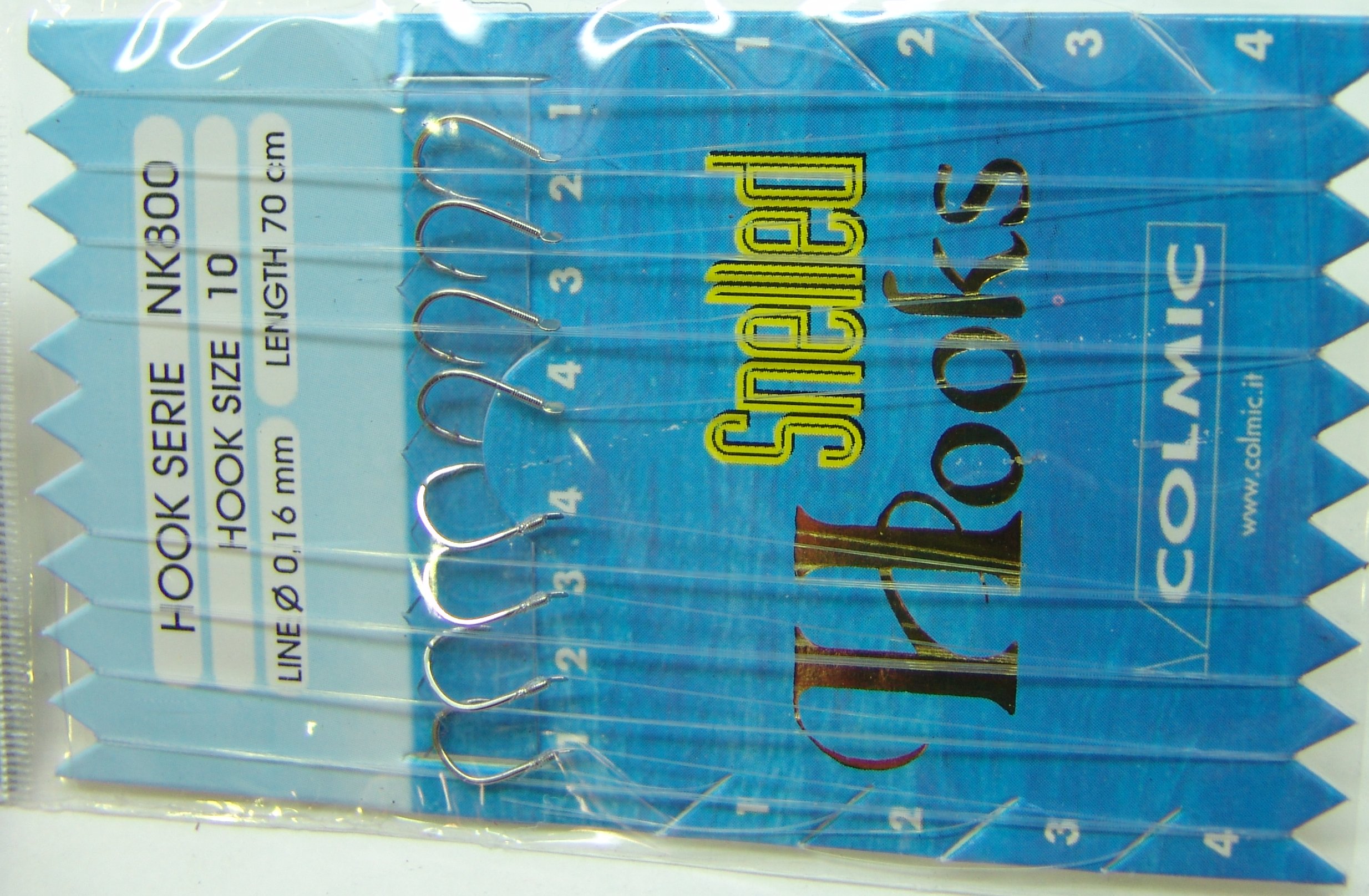 ANZUELOS COLMIC MONTADO NK800 10 D16 70 CM