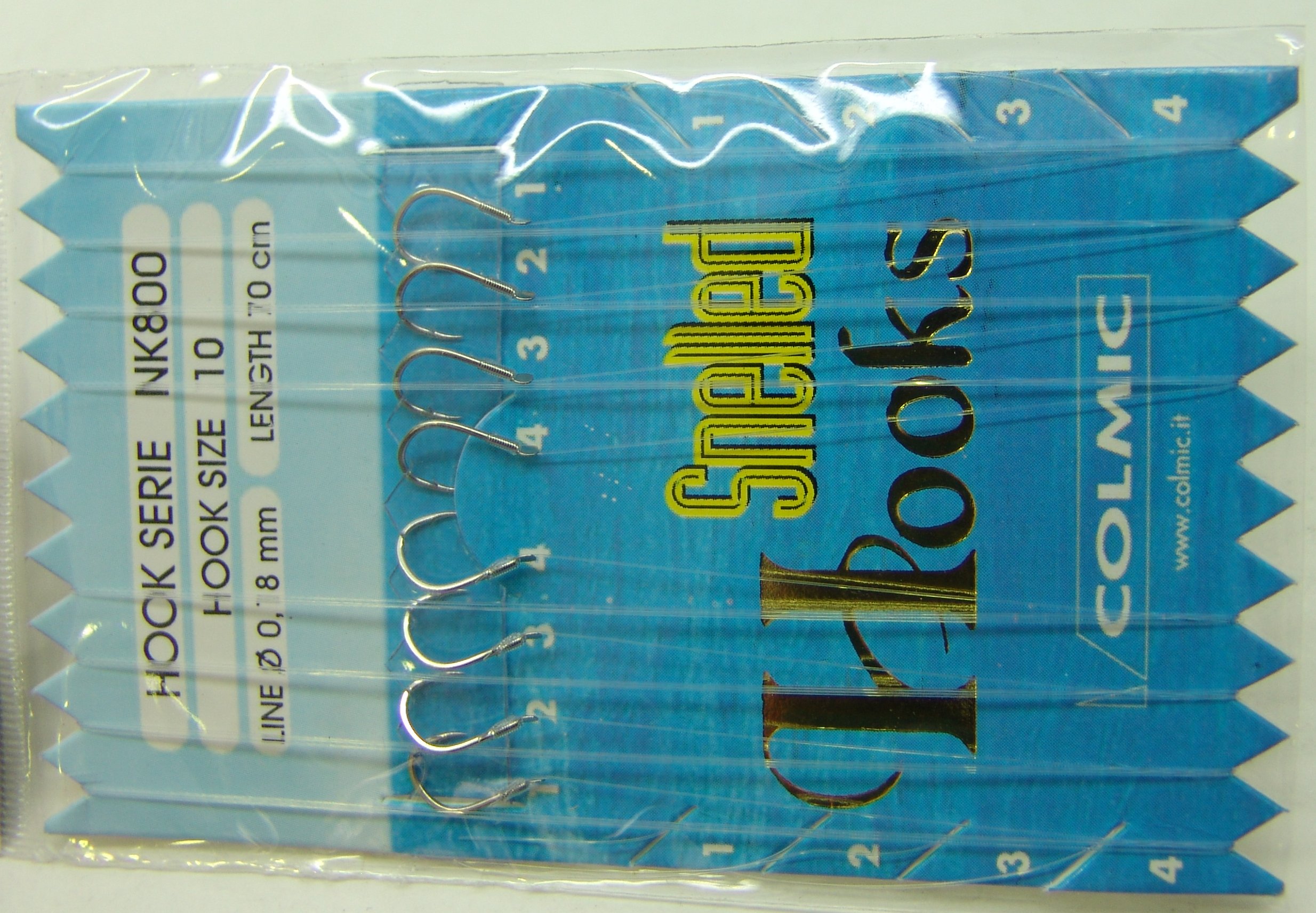 ANZUELOS COLMIC MONTADO NK800 10 D18 70 CM