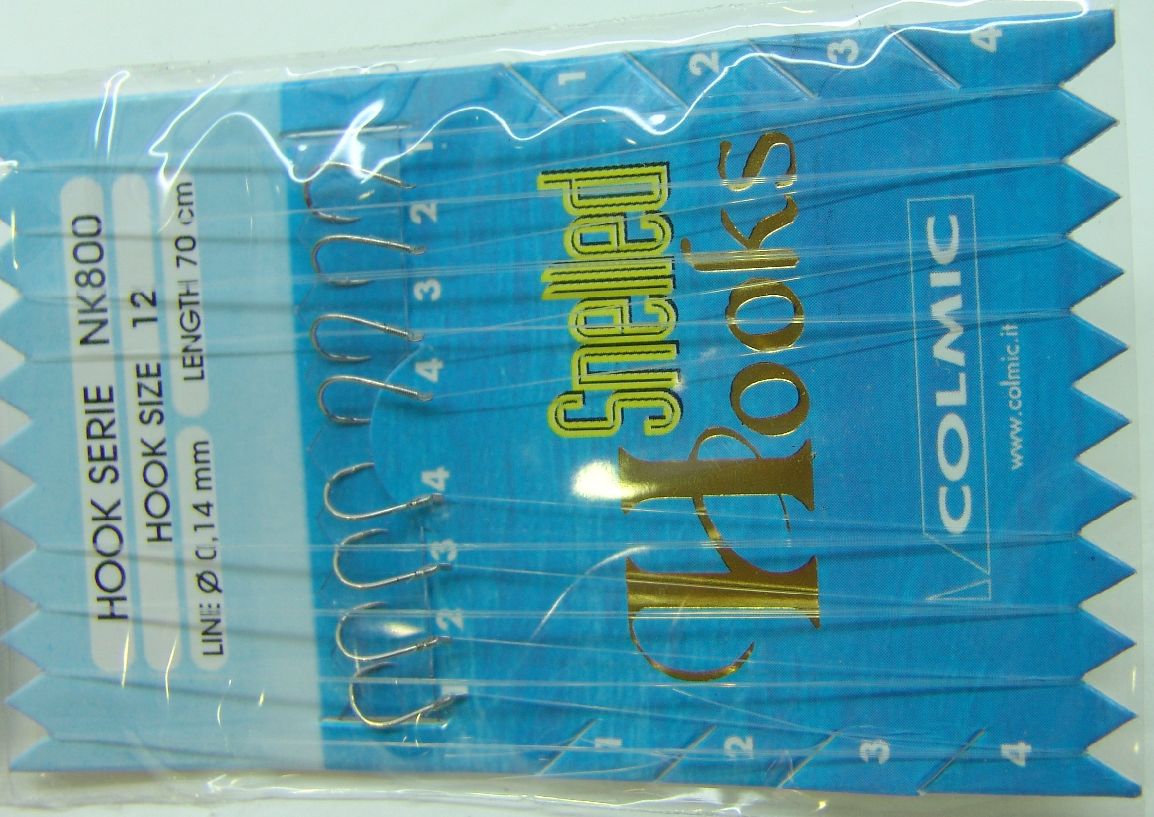 ANZUELOS COLMIC MONTADO NK800 12 D14 70 CM