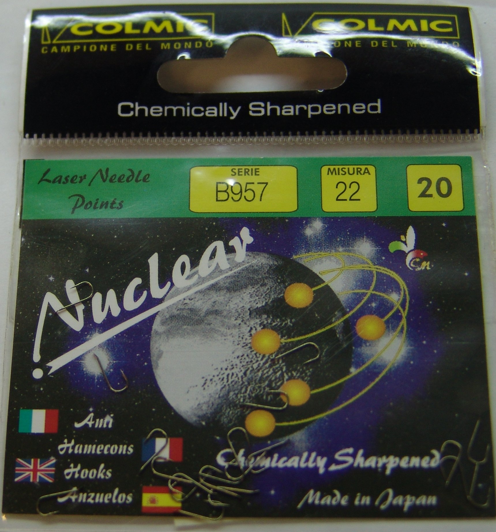 ANZUELO COLMIC NUCLEAR B957 Nº 22 (20 unidades)