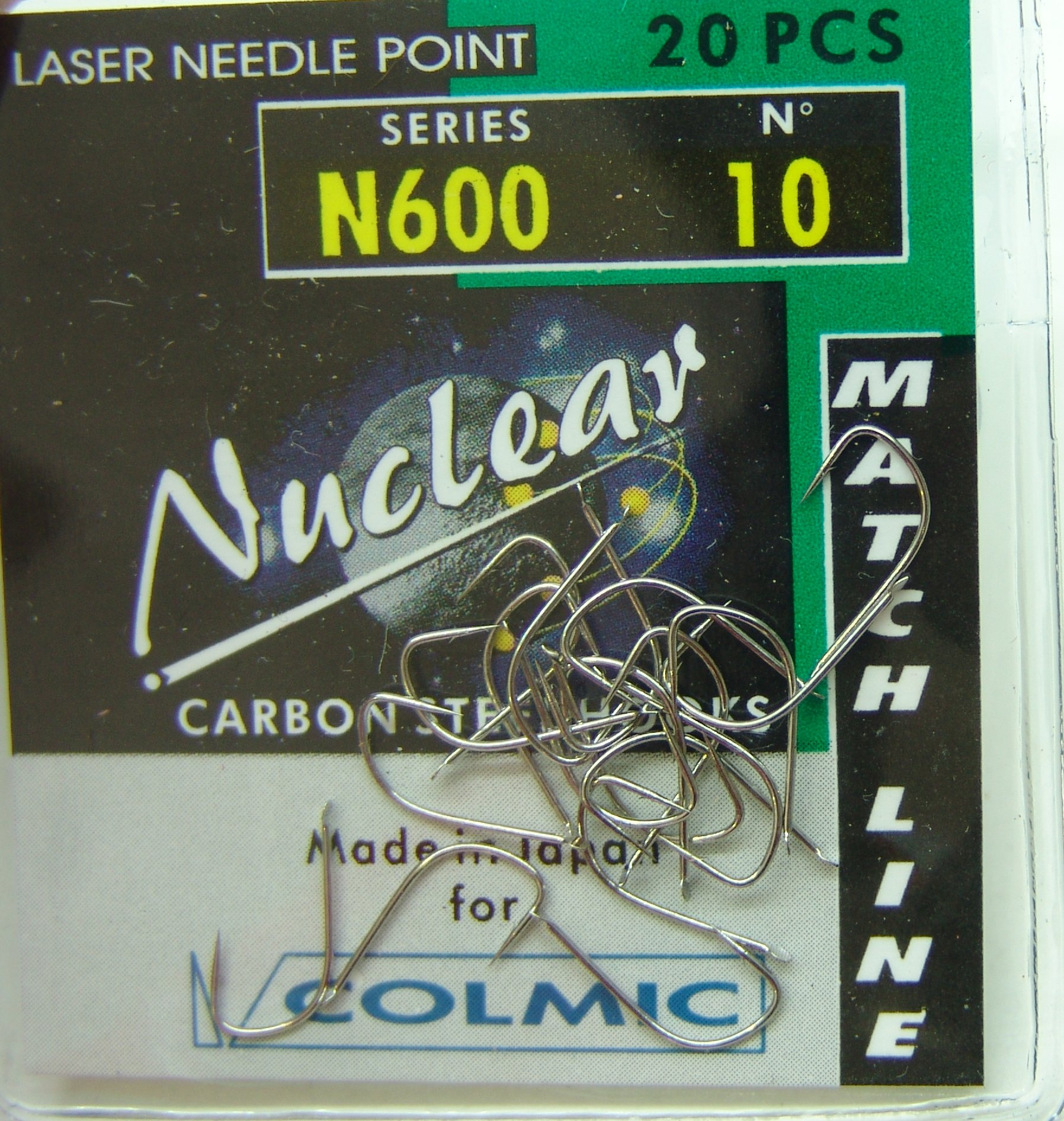 ANZUELO COLMIC NUCLEAR N600 Nº 10 (20 unidades)