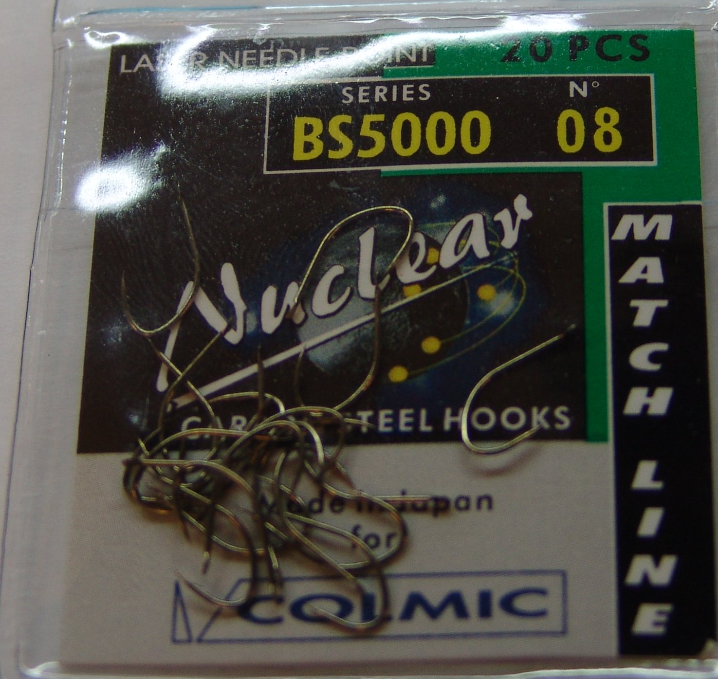 ANZUELO COLMIC NUCLEAR BS5000 Nº 08 (20 unidades)