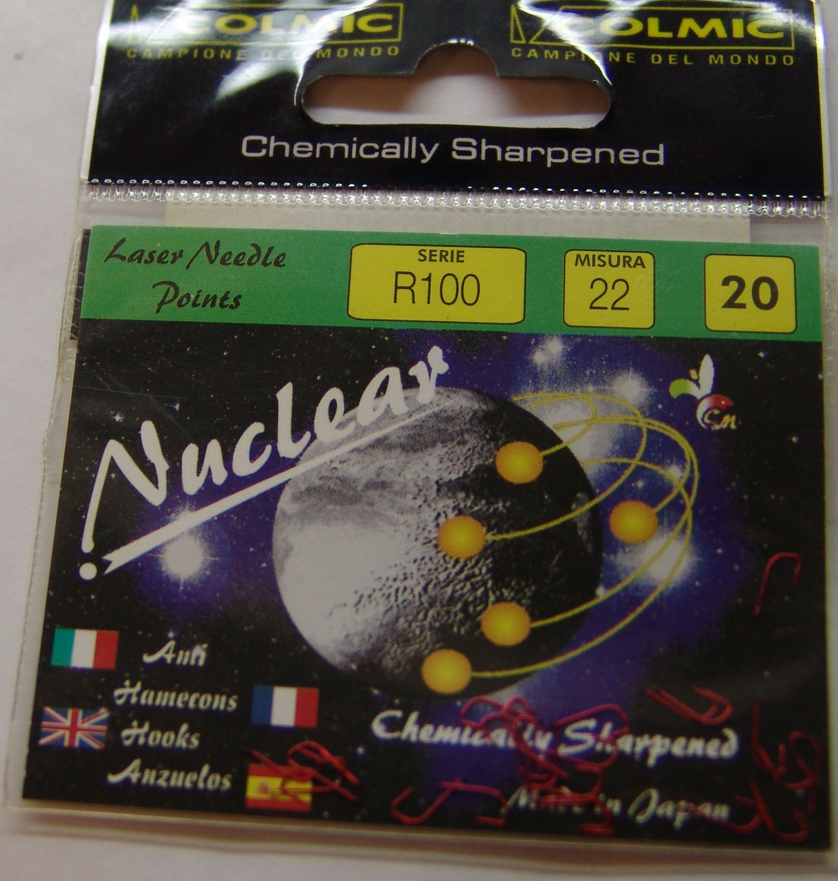 ANZUELO COLMIC NUCLEAR R100 Nº22 (20 unidades)