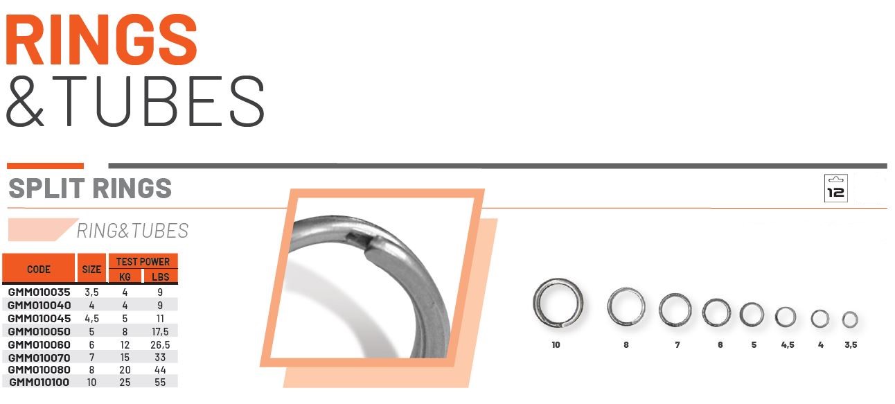 SPLIT RINGS N. 4,5 (10pcs)