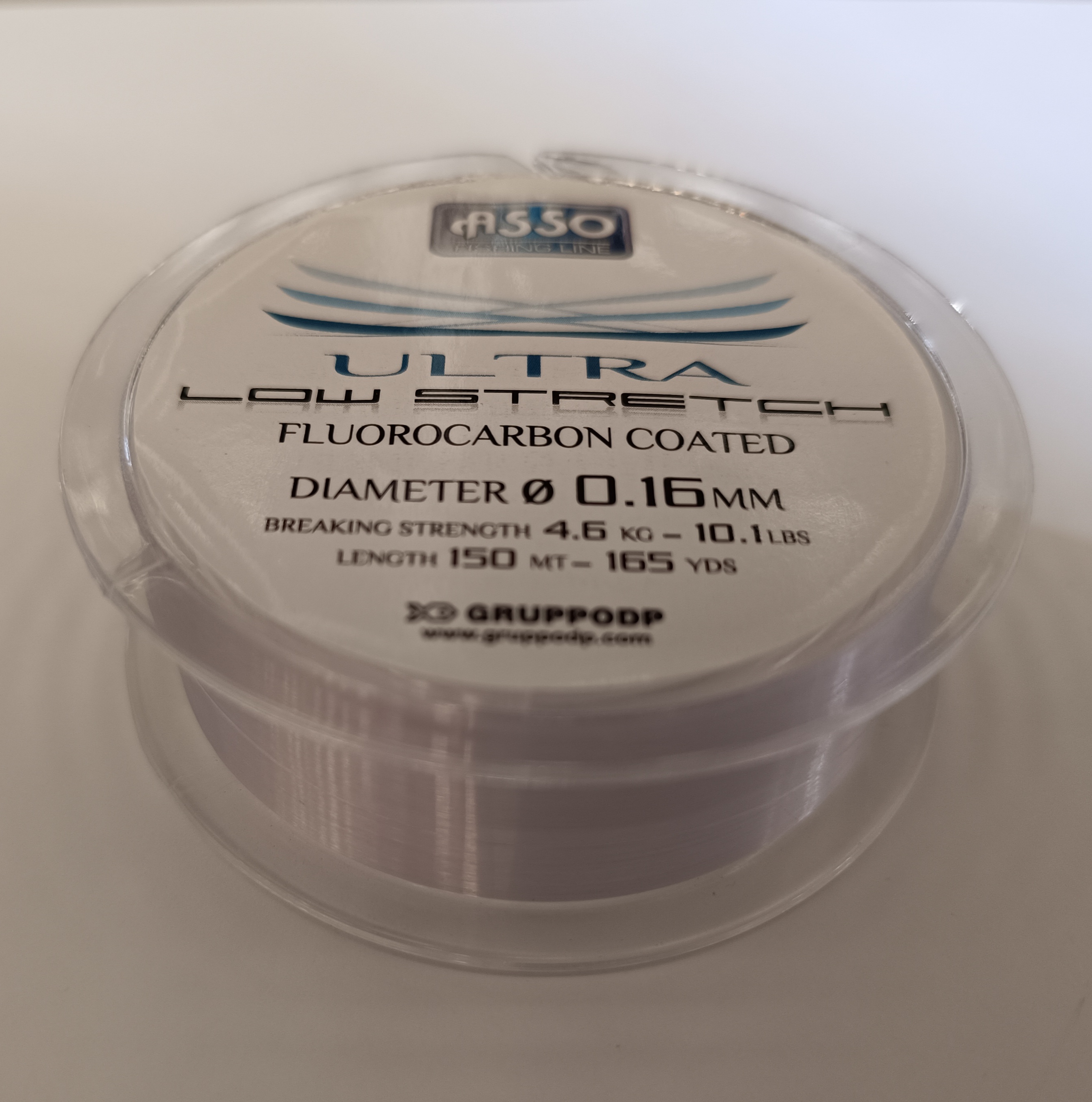 NYLON ASSO ULTRA LOW STRETCH 150M 0,16mm FLUOROCARBON COATED