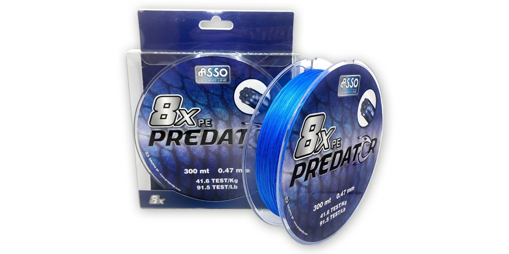 ASSO PE PREDATOR 8X 300M DARK BLUE 0,47