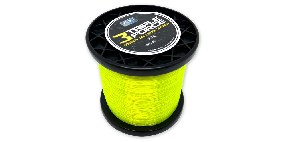 ASSO TRIPLE FORCE IGFA 1000M 80LB 070 YELLOW-13 FLUO