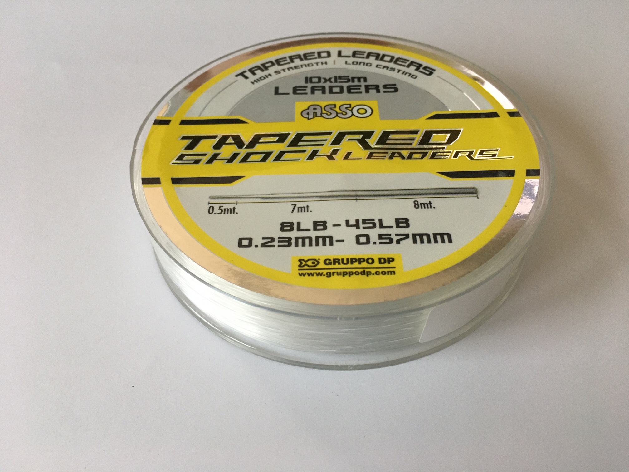 ASSO TAPERED SHOCK 10X15M 023-057 WHITE-00