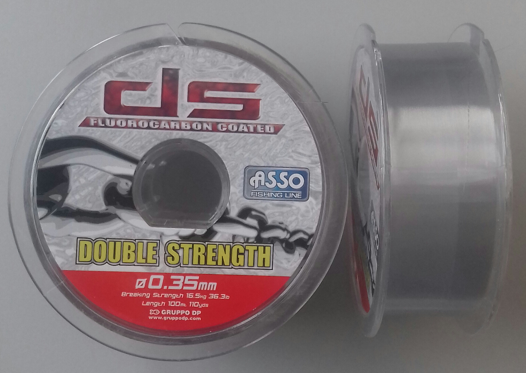 ASSO DOUBLE STRENGTH 100M 0,35 GREY-73 INDIV