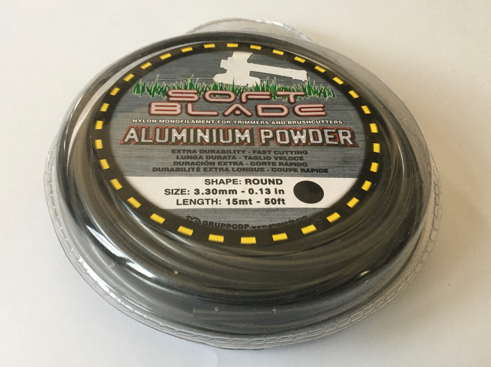 SOFT BLADE ALUMINIUM POWDER DONUT 15M 330 GREY-74 ROUND
