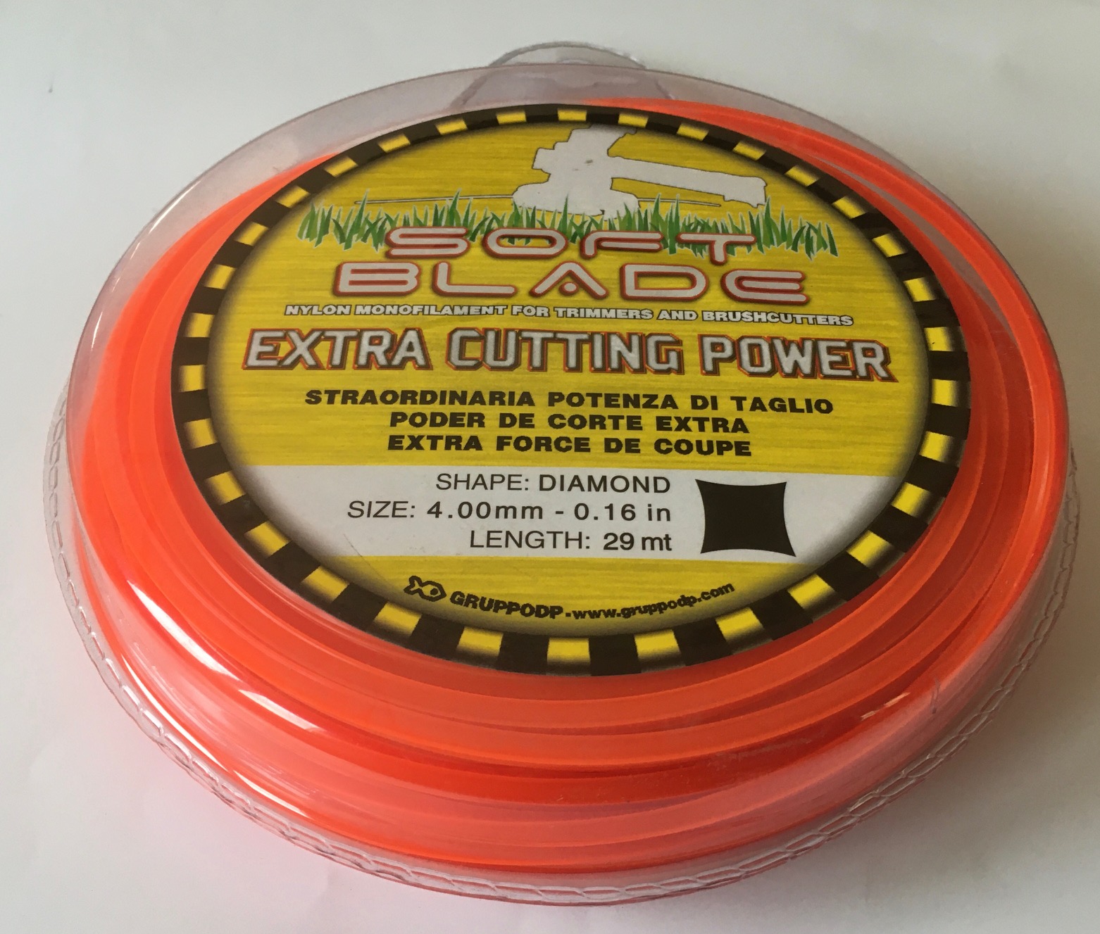 SOFT BLADE DONUT 1LB 400MM ORANGE-24 DIAMOND