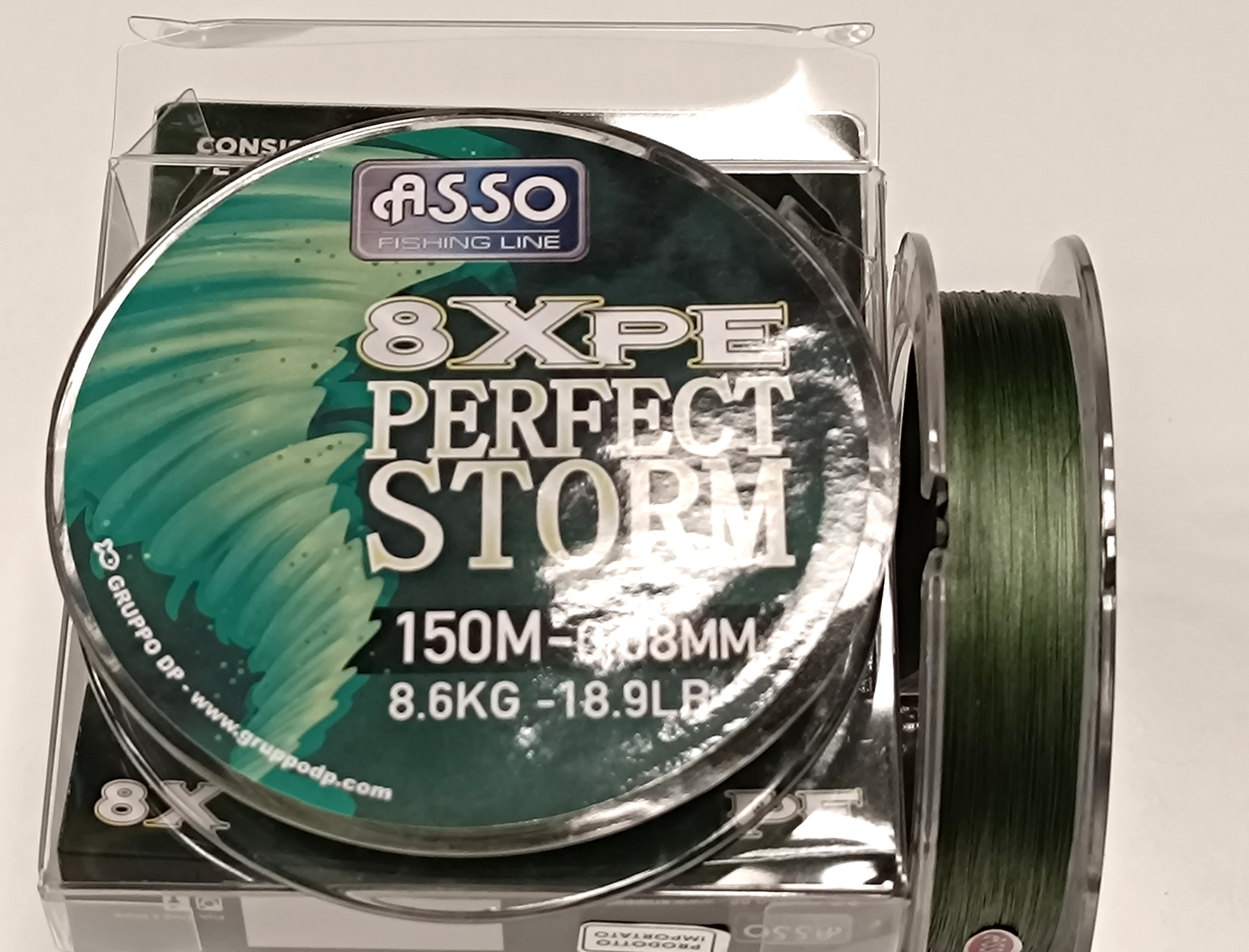 ASSO 8x PERFECT STORM 150M GREEN 0,08MM