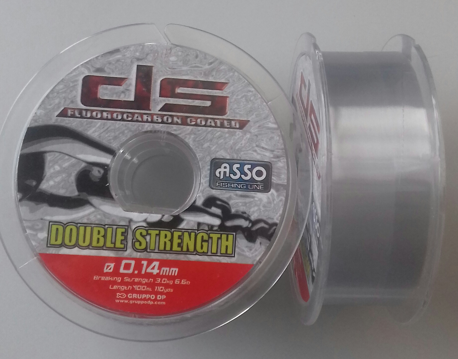 ASSO DOUBLE STRENGTH 100M 0,14 GREY-73 INDIV