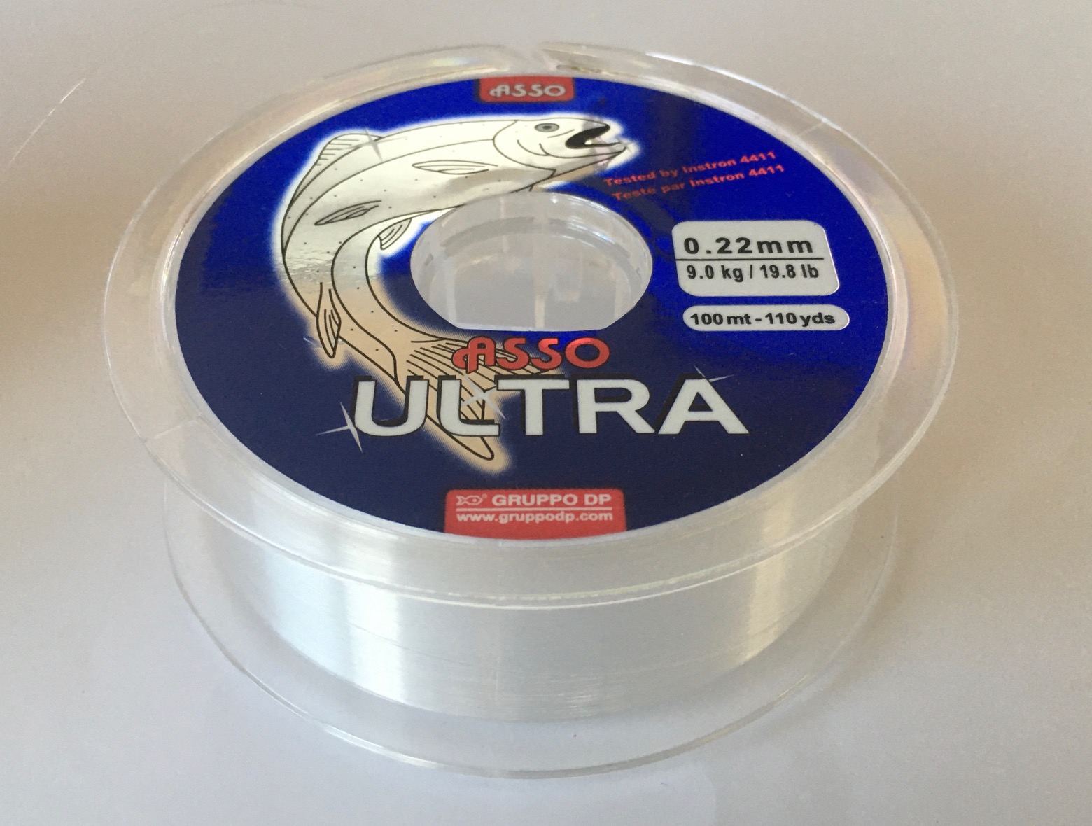 NYLON ASSO ULTRA PAR 100m WHITE-00 0,22