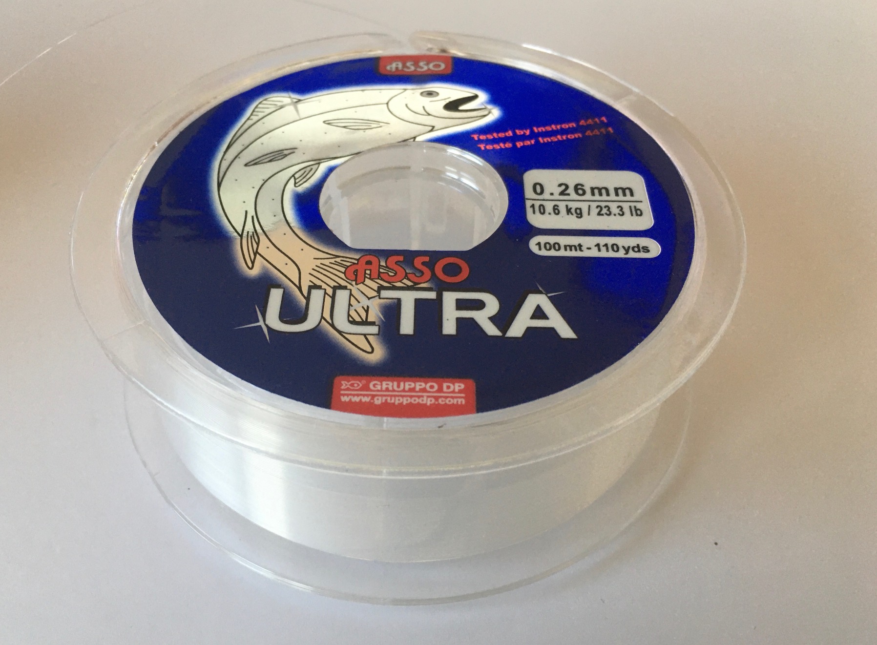 NYLON ASSO ULTRA PAR 100m WHITE-00 0,26