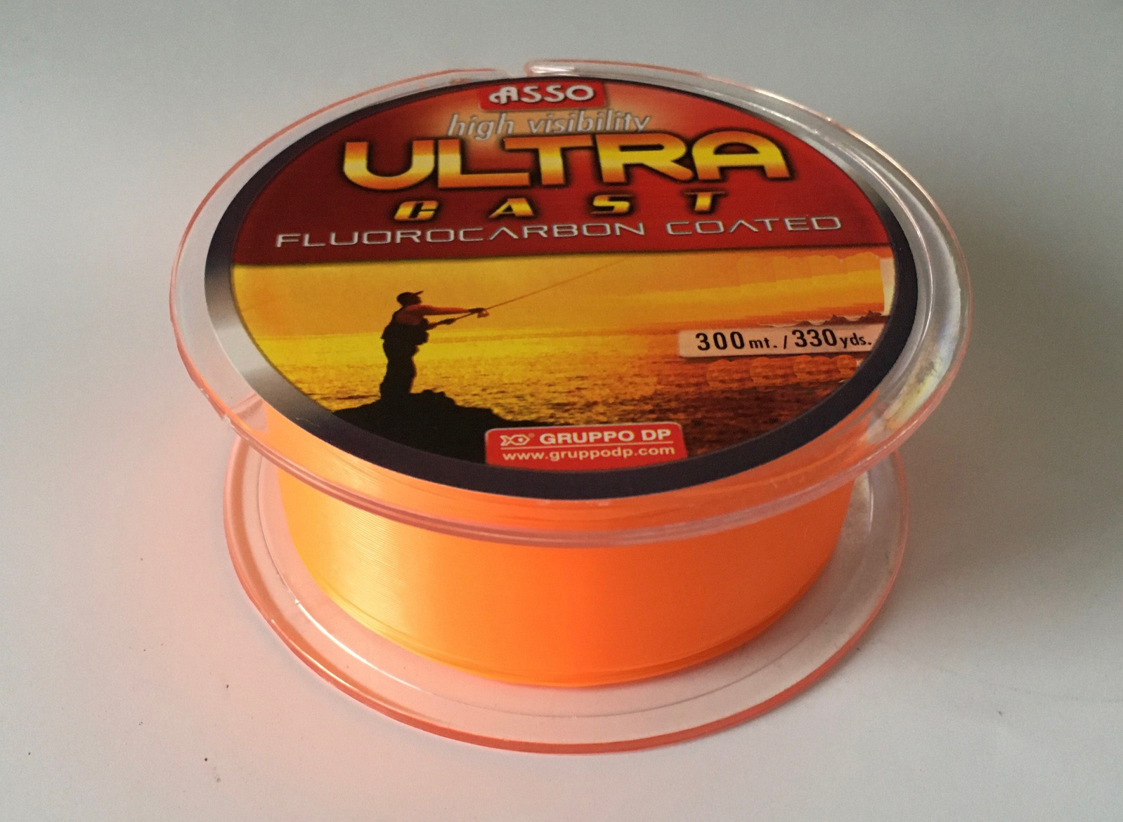 NYLON ASSO ULTRA CAST PARALELO 300m 0.24 ORANGE-22 SOLID
