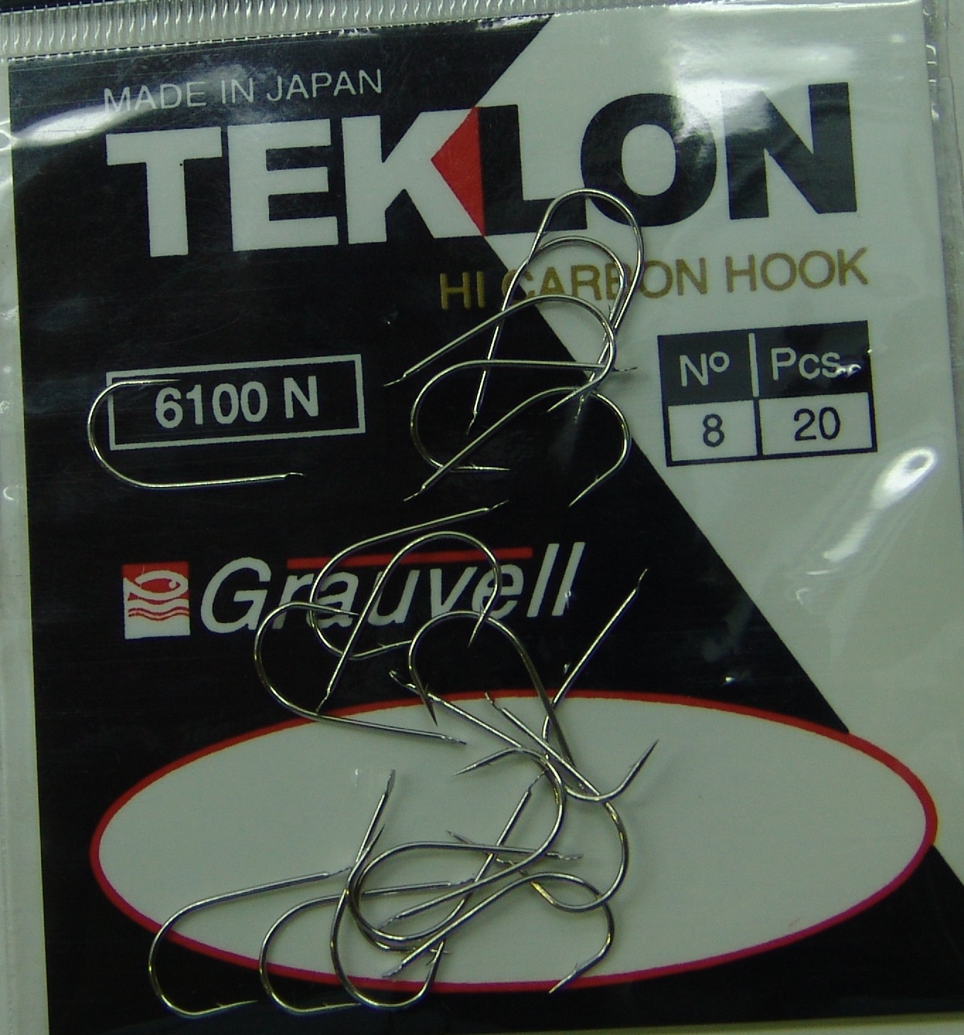 ANZUELO GRAUVELL TEKLON 6100N 8 (20 uni)