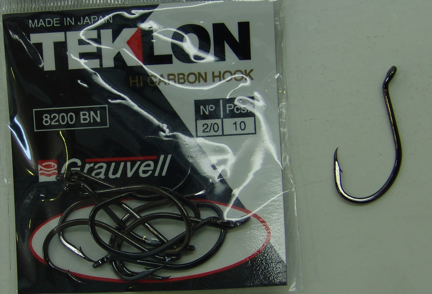 ANZUELO GRAUVELL TEKLON 8200BN 2/0 (10 uni)