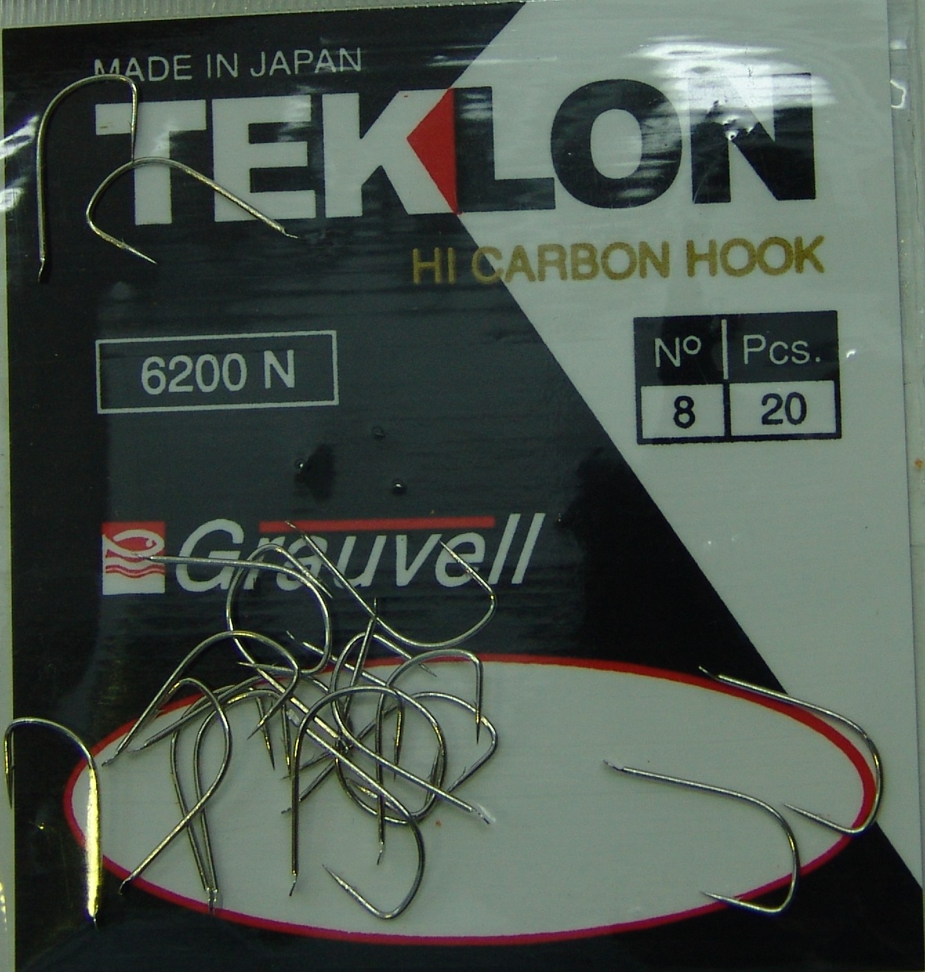 ANZUELO GRAUVELL TEKLON 6200N 8 (20 uni)