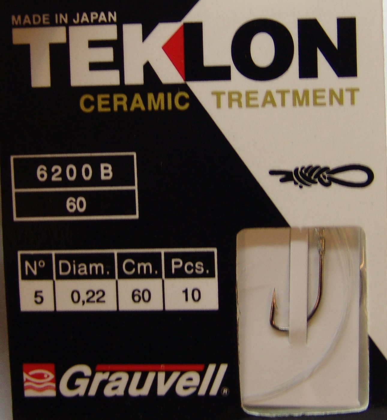CART. ANZUELOS GRAUVELL TEKLON 6200B-60 5 22