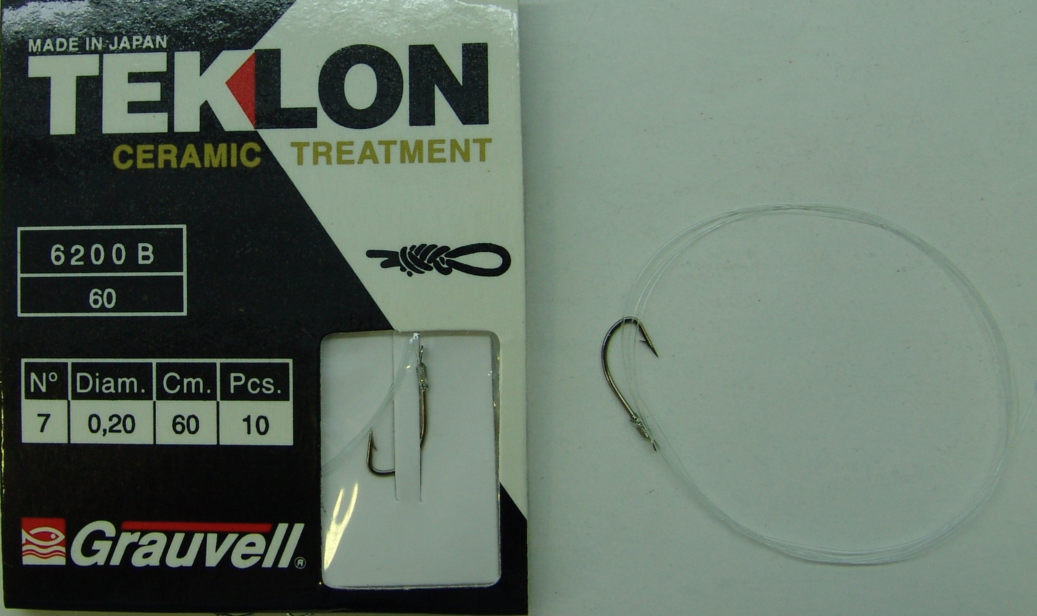CART. ANZUELOS GRAUVELL TEKLON 6200B-60 7 20
