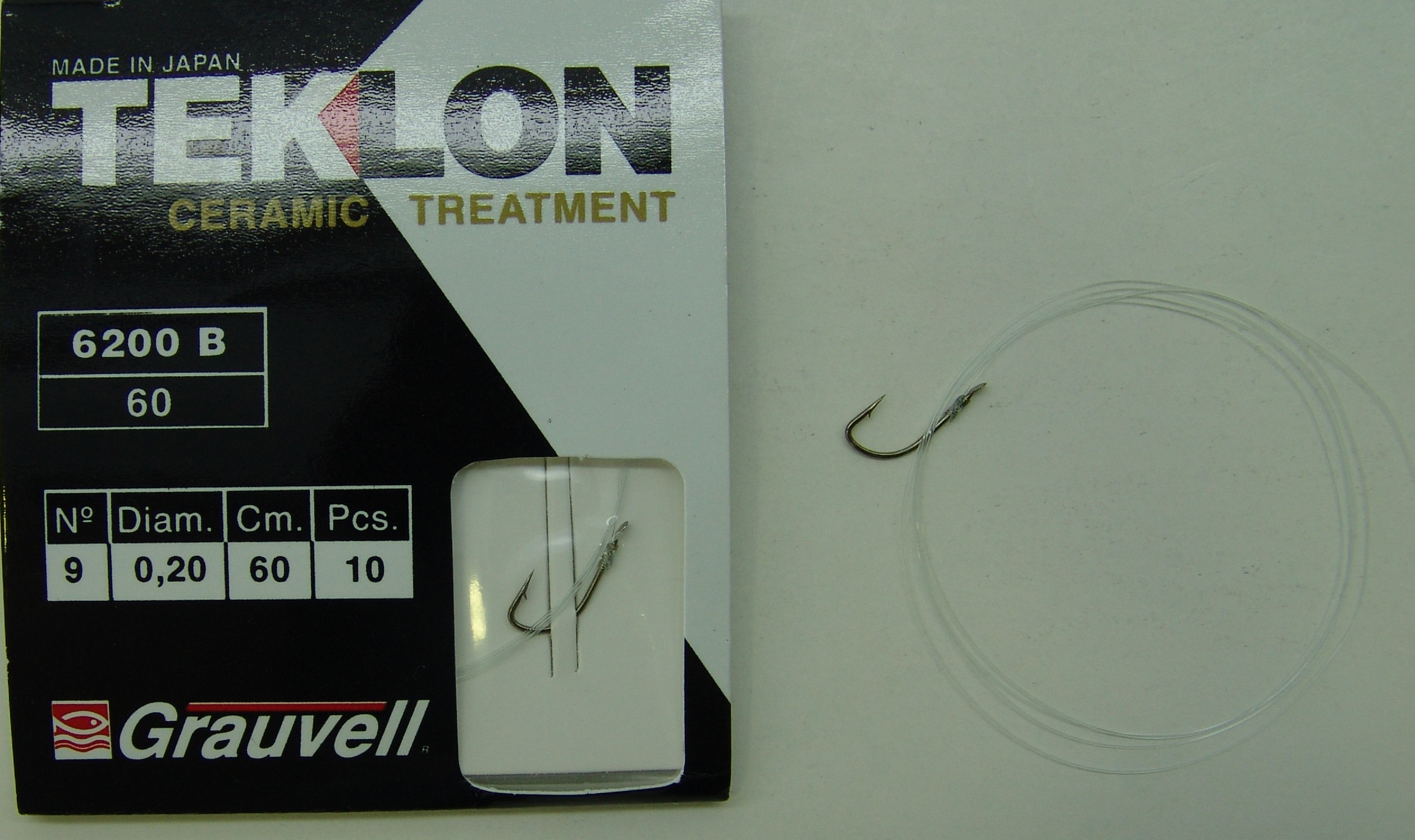 CART. ANZUELOS GRAUVELL TEKLON 6200B-60 9 20