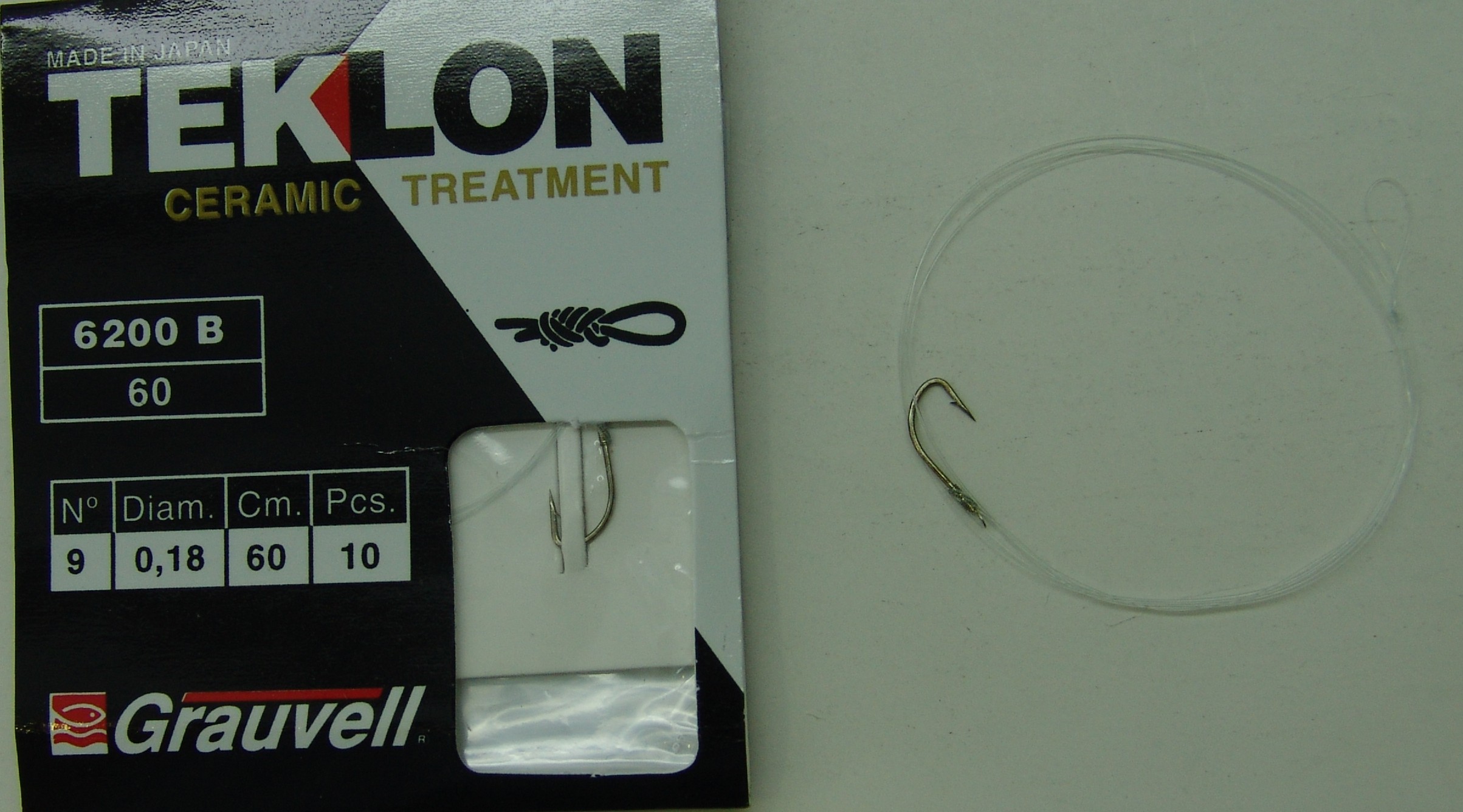 CART. ANZUELOS GRAUVELL TEKLON 6200B-60 9 18