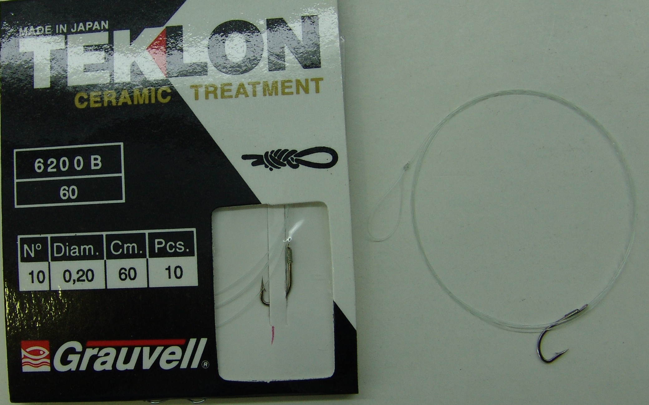CART. ANZUELOS GRAUVELL TEKLON 6200B-60 10 20