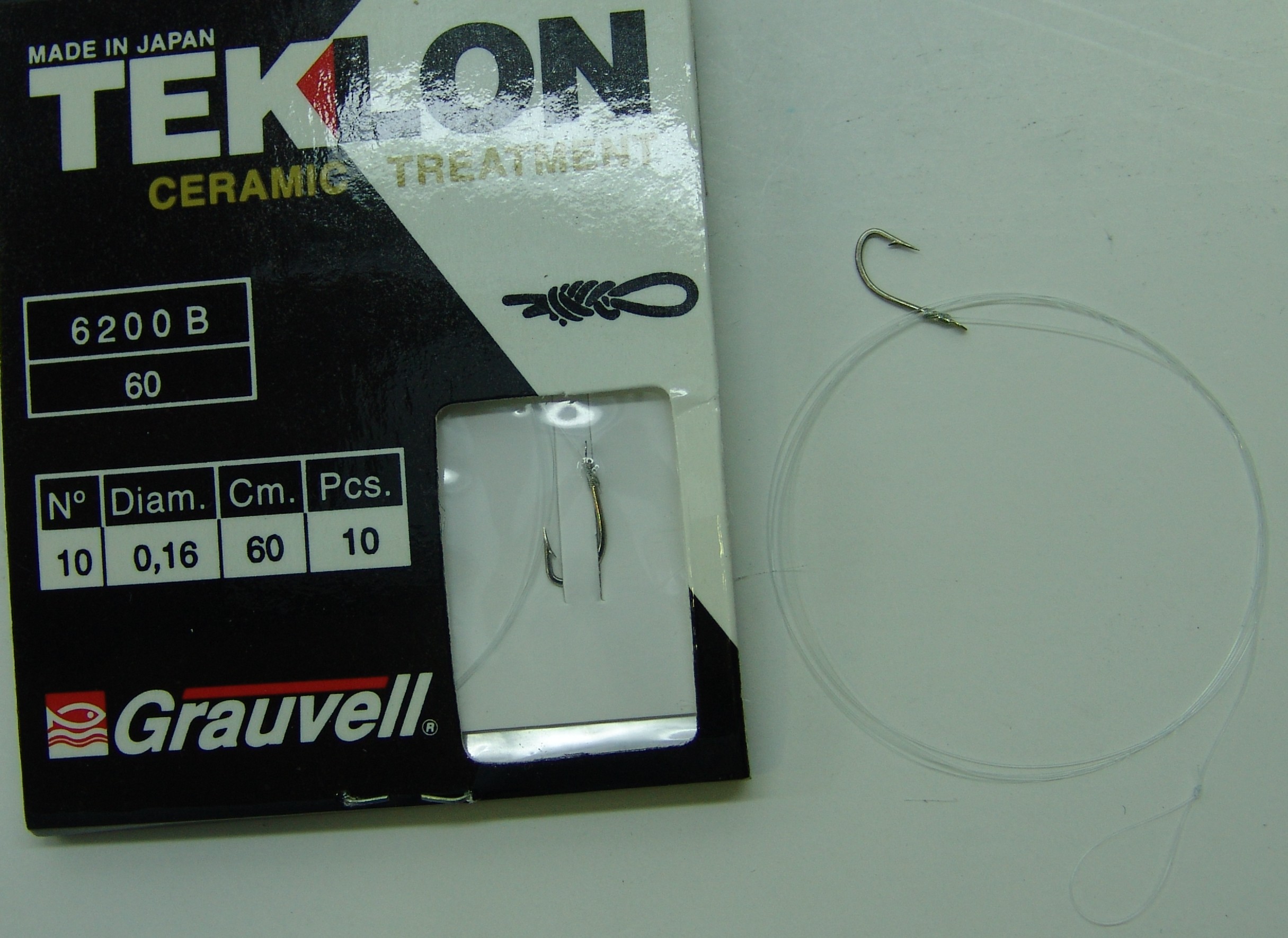 CART. ANZUELOS GRAUVELL TEKLON 6200B-60 10 16