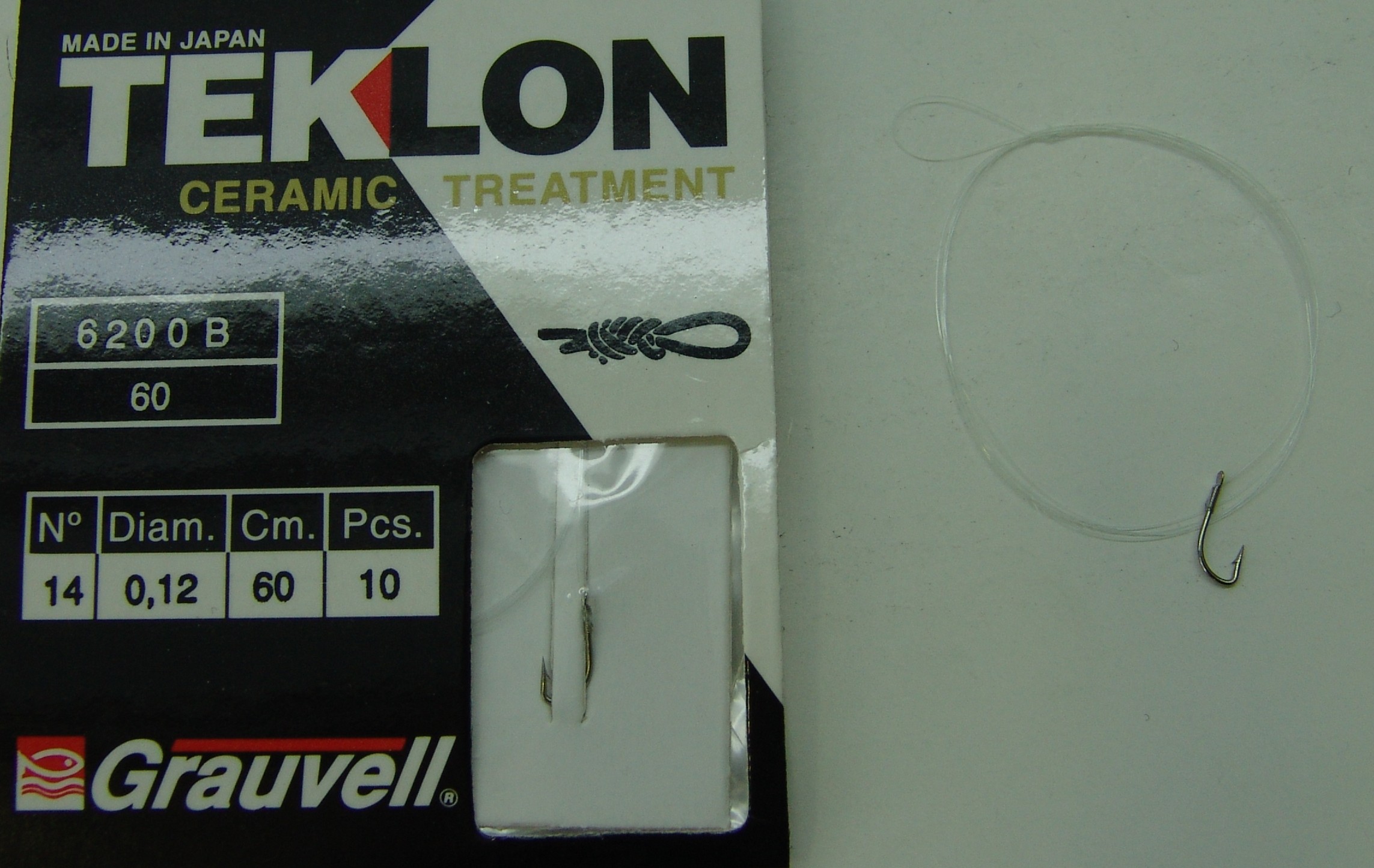 CART. ANZUELOS GRAUVELL TEKLON 6200B Nº14