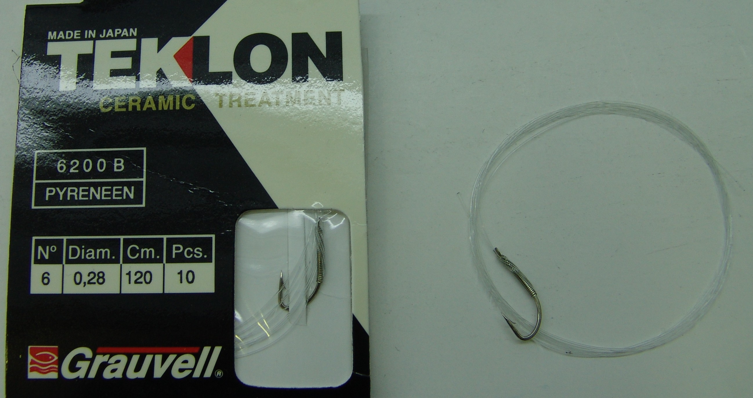 CART. ANZUELOS GRAUVELL TEKLON 6200B PYR 6 28