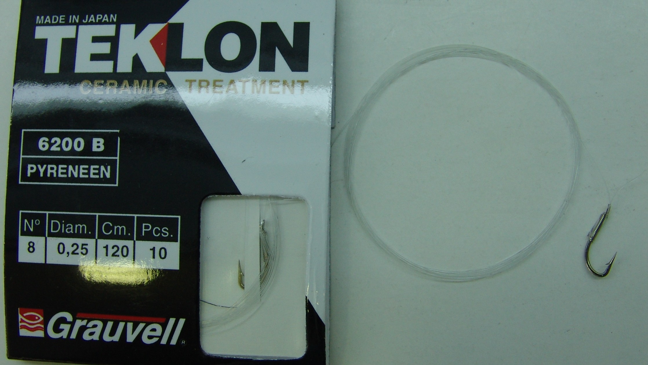 CART. ANZUELOS GRAUVELL TEKLON 6200B PYR 8 25