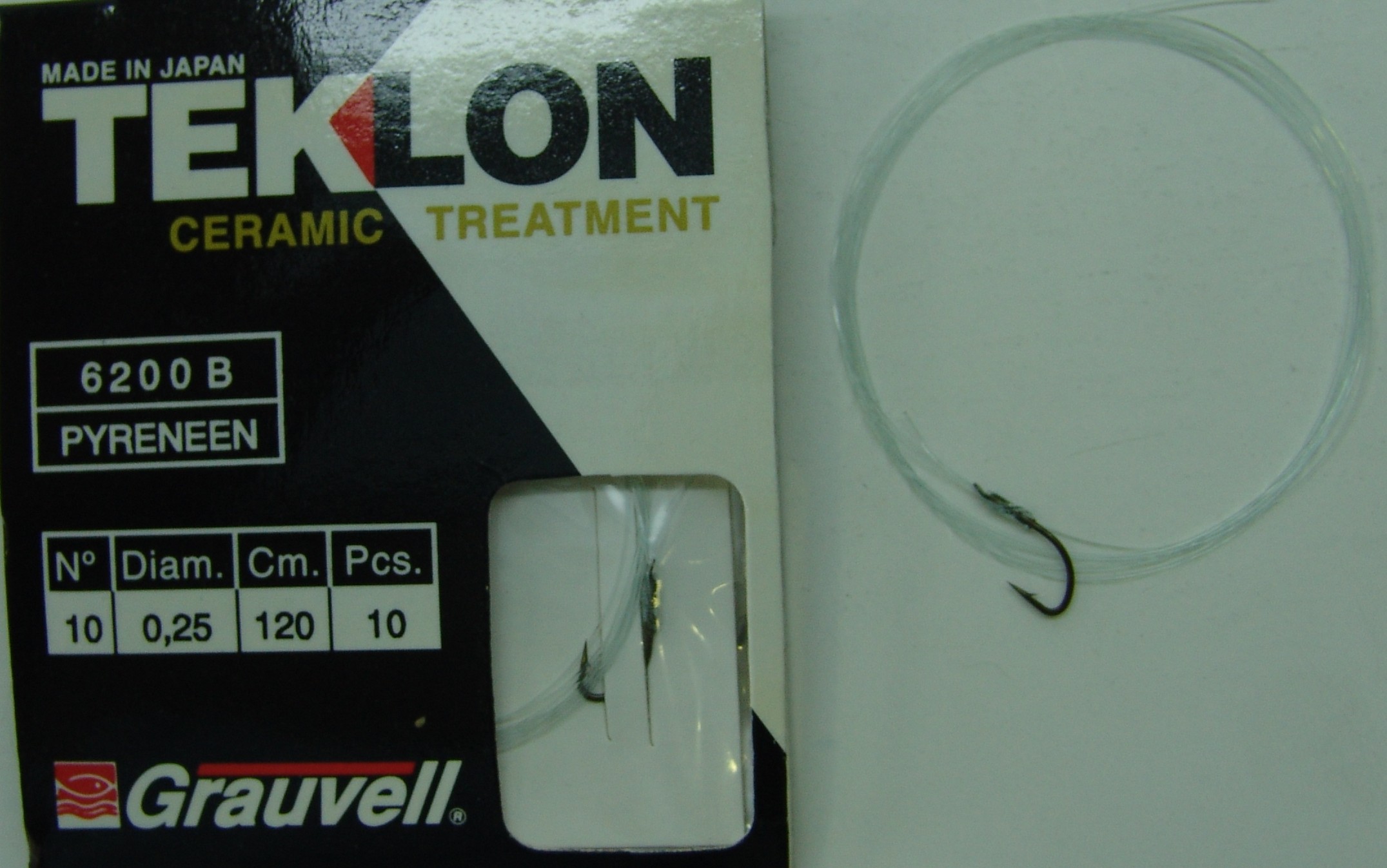 CART. ANZUELOS GRAUVELL TEKLON 6200B PYR 10 25