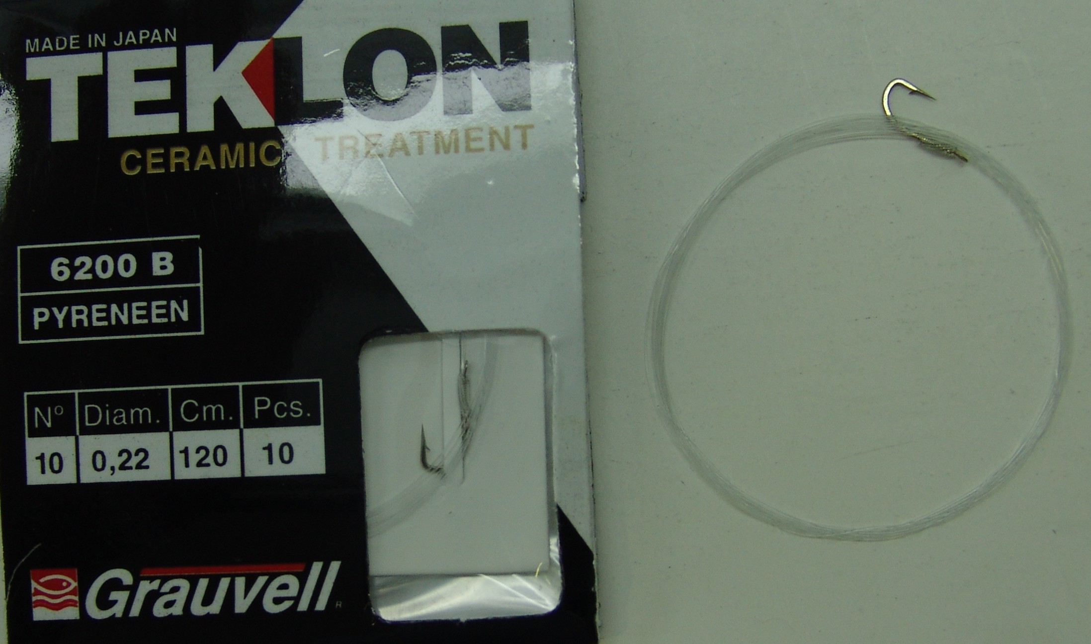 CART. ANZUELOS GRAUVELL TEKLON 6200B PYR 10 22