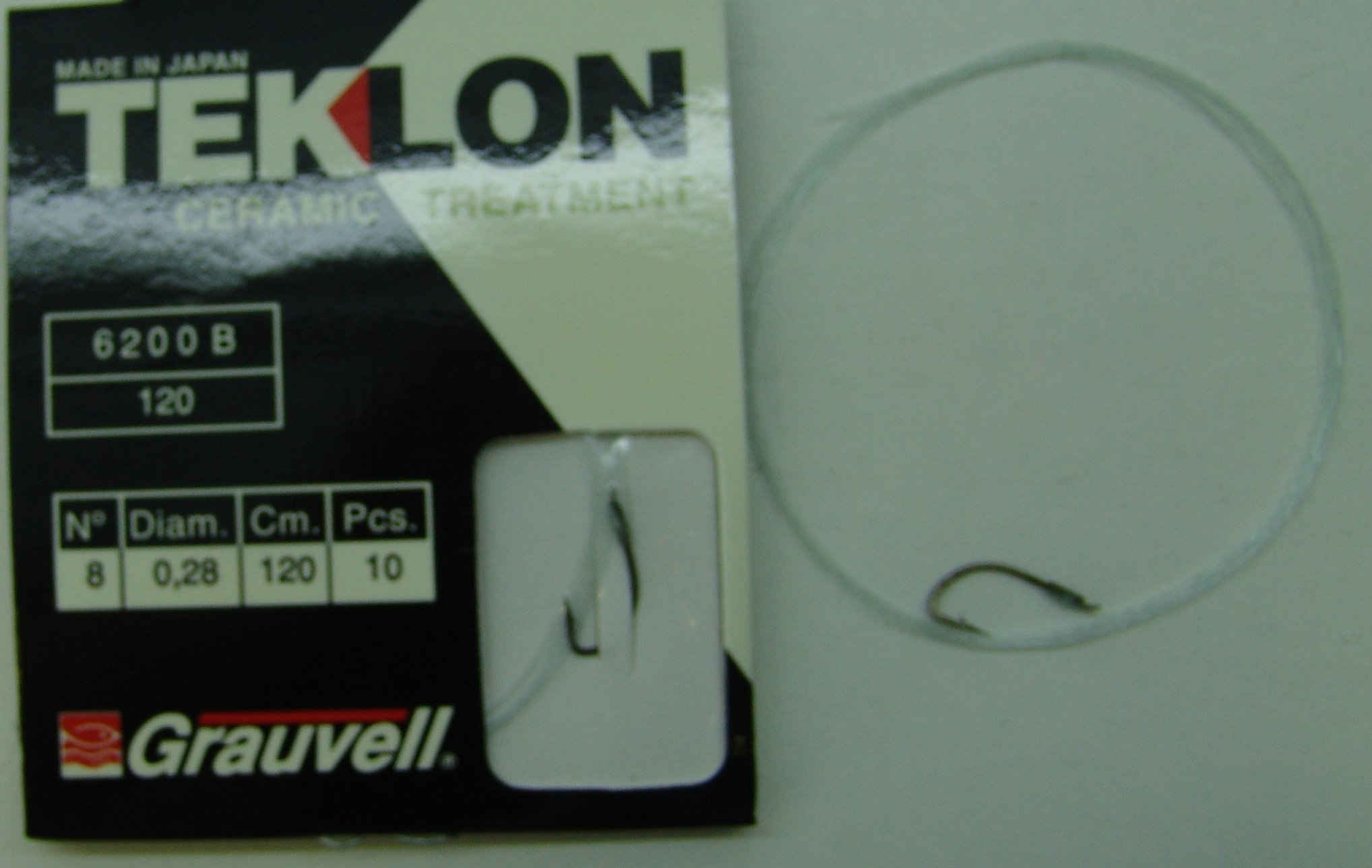 CART. ANZUELOS GRAUVELL TEKLON 6200B-120 8 28