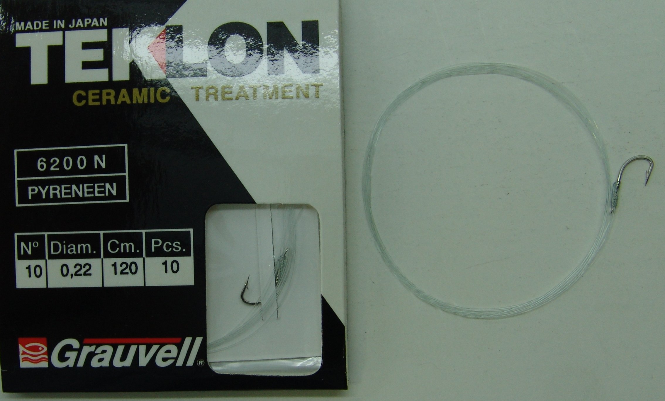 CART. ANZUELOS GRAUVELL TEKLON 6200N PYR 10 22