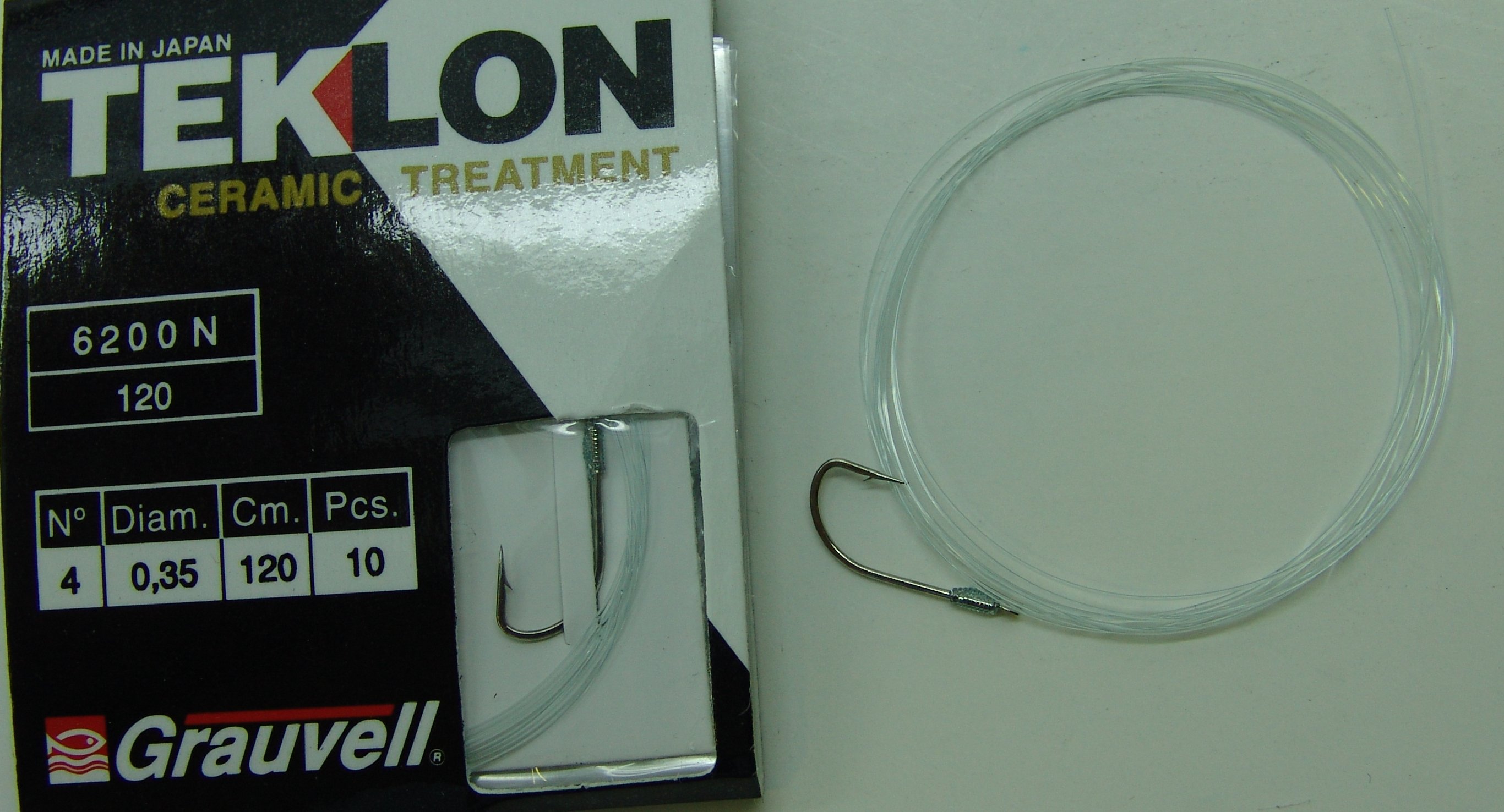 CART. ANZUELOS GRAUVELL TEKLON 6200N 120 4 35