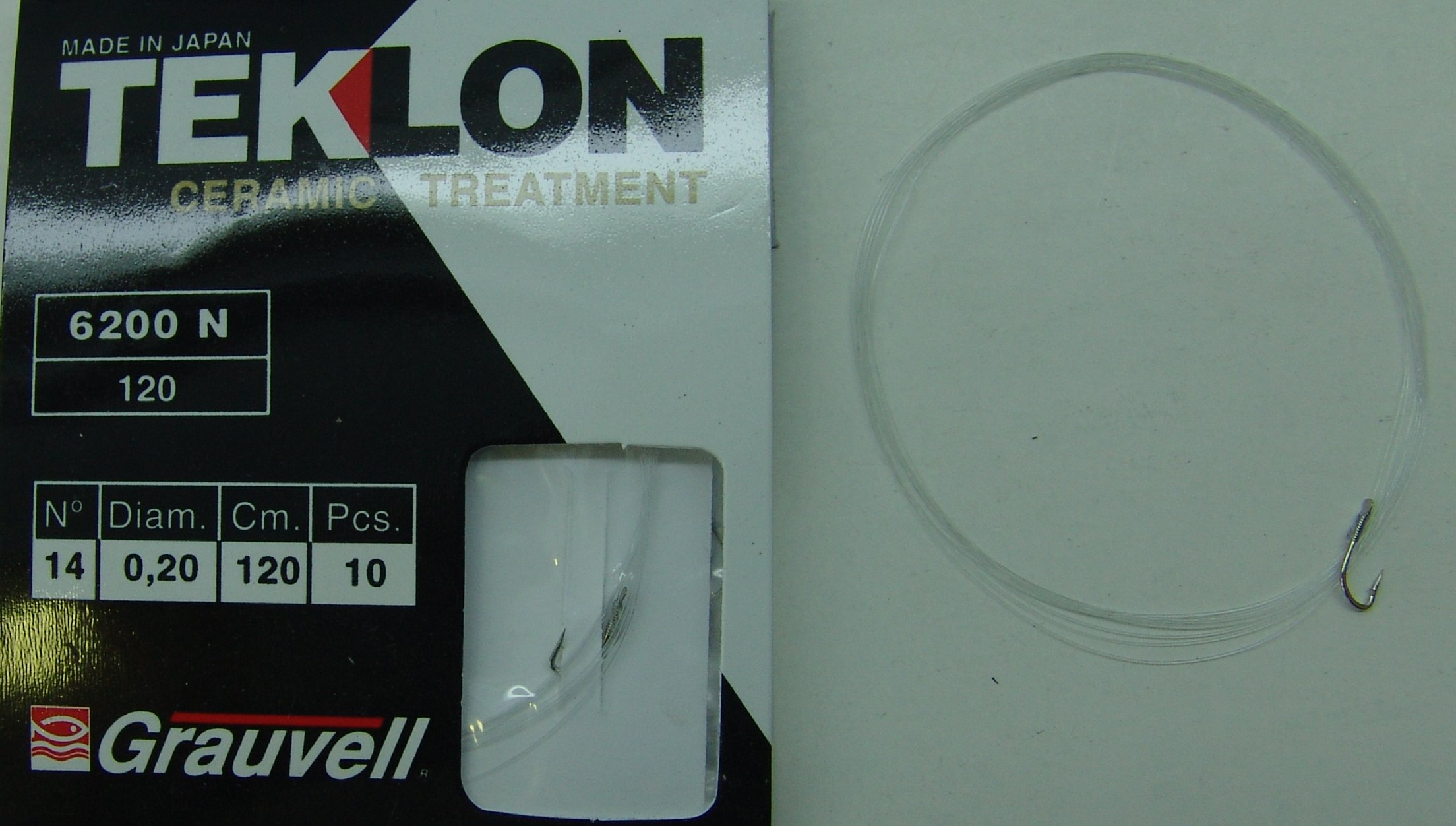 CART. ANZUELOS GRAUVELL TEKLON 6200N 120 14 20