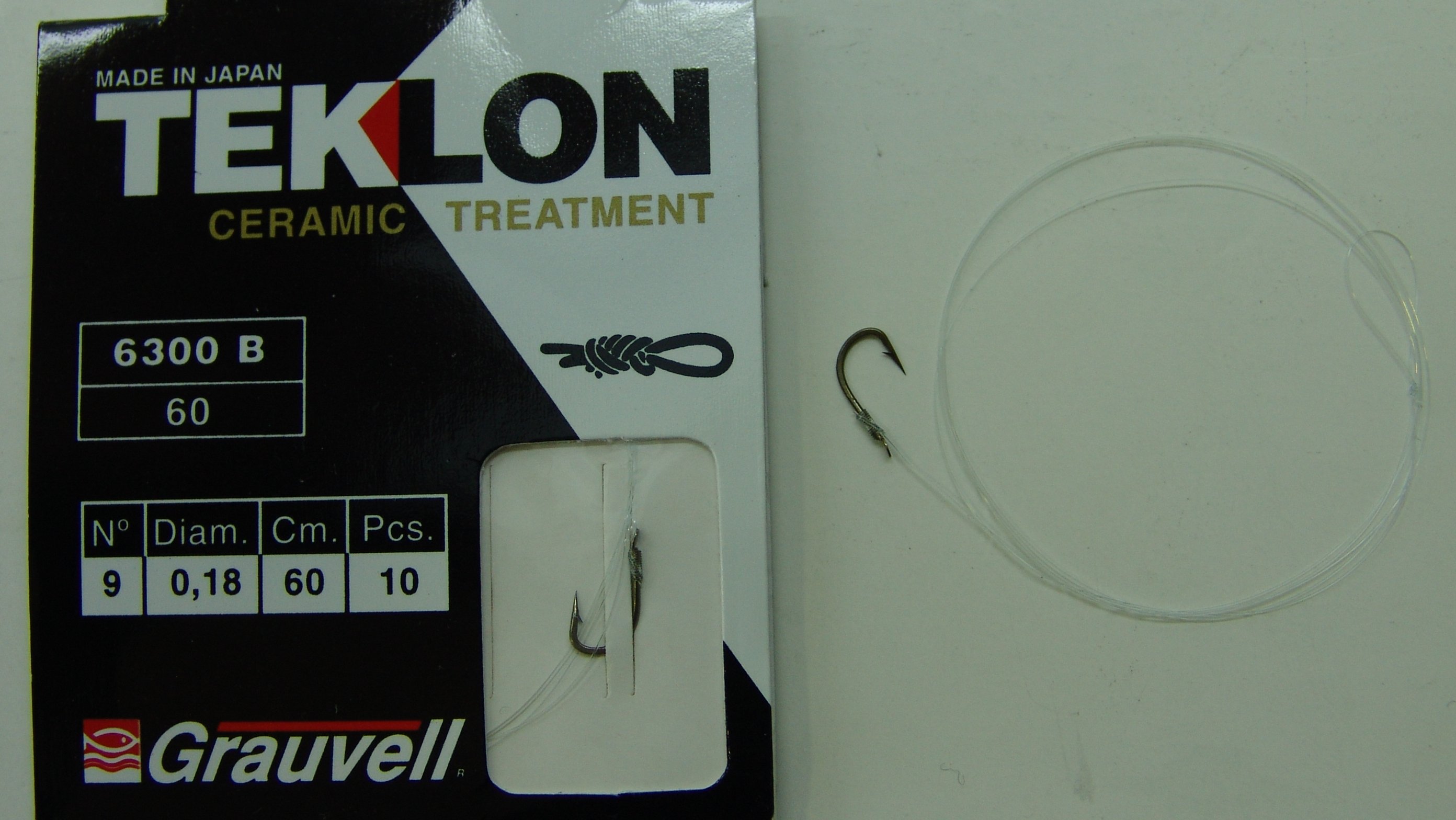 CART. ANZUELOS GRAUVELL TEKLON 6300B 60 9 18
