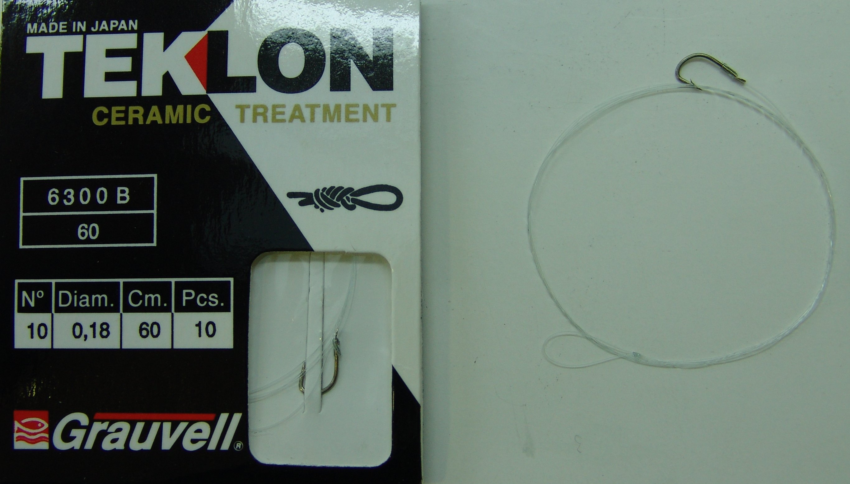 CART. ANZUELOS GRAUVELL TEKLON 6300B 60 10 18