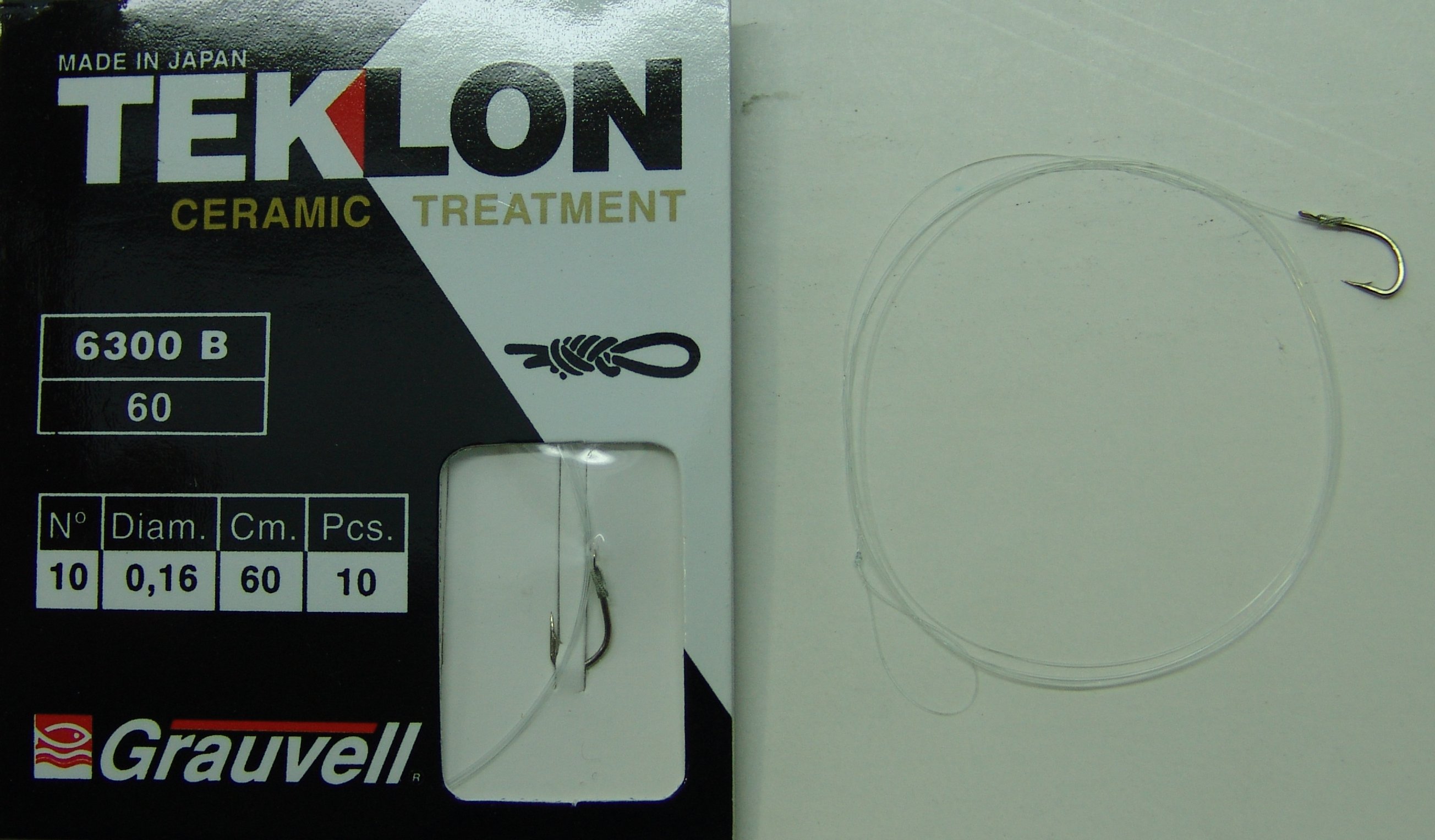 CART. ANZUELOS GRAUVELL TEKLON 6300B 60 10 16