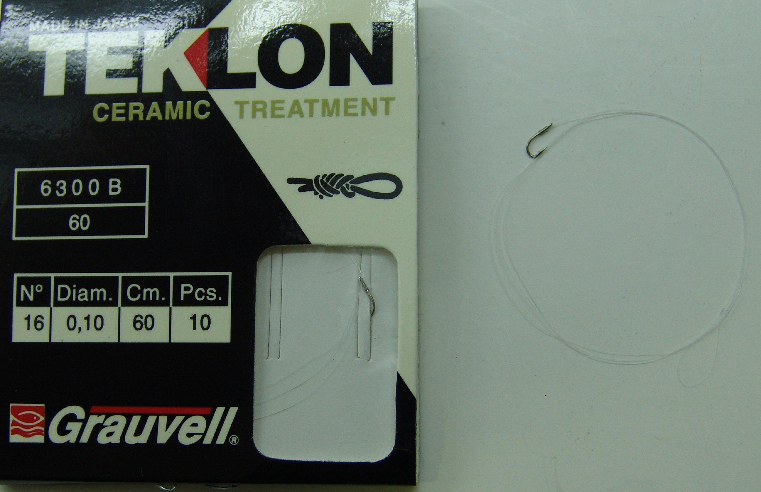 CART. ANZUELOS GRAUVELL TEKLON 6300B 60 16 10